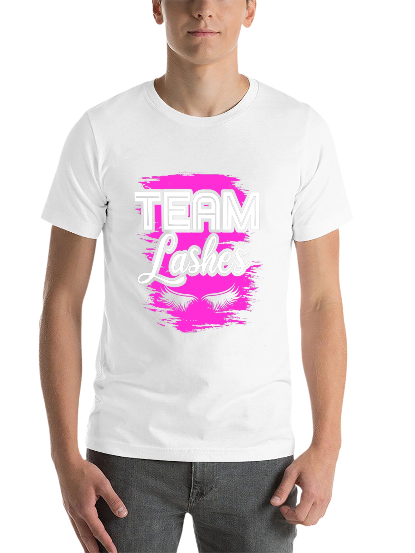 Black Team Lashes Graphic T-Shirt - Beauty Squad Tee view 14