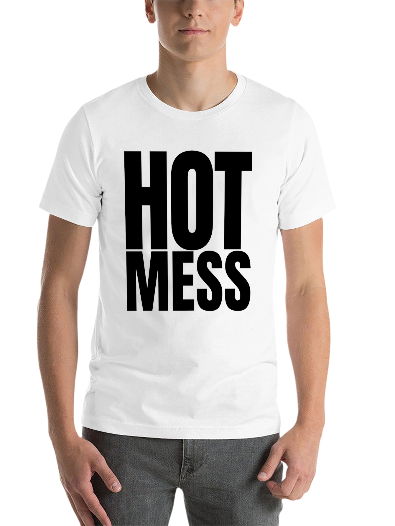 Black Hot Mess Graphic T-Shirt - Bold Statement Tee view 14