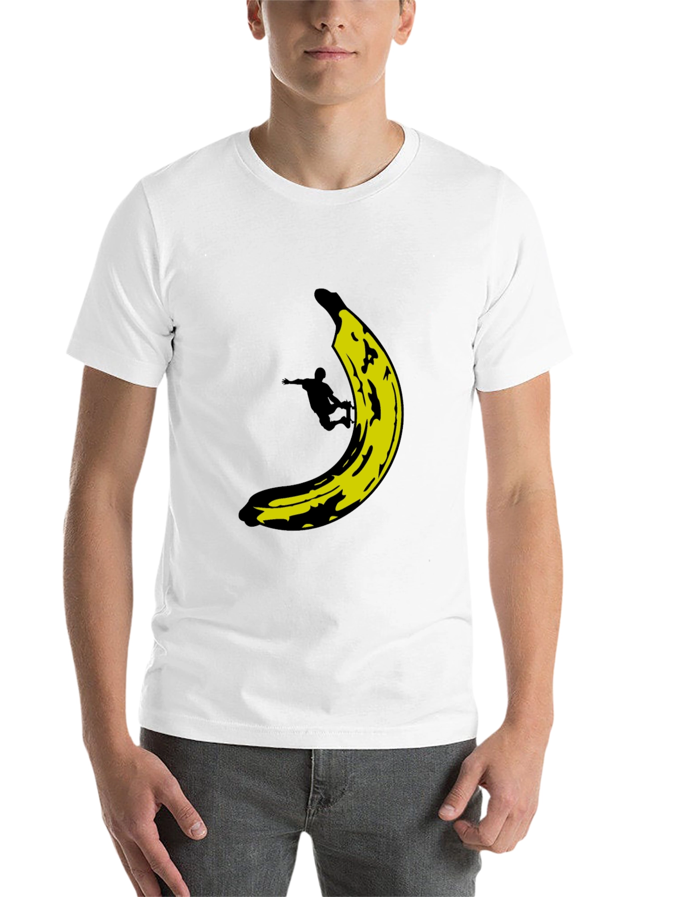 Black Banana Skater Graphic Tee - Black Cotton T-Shirt view 14