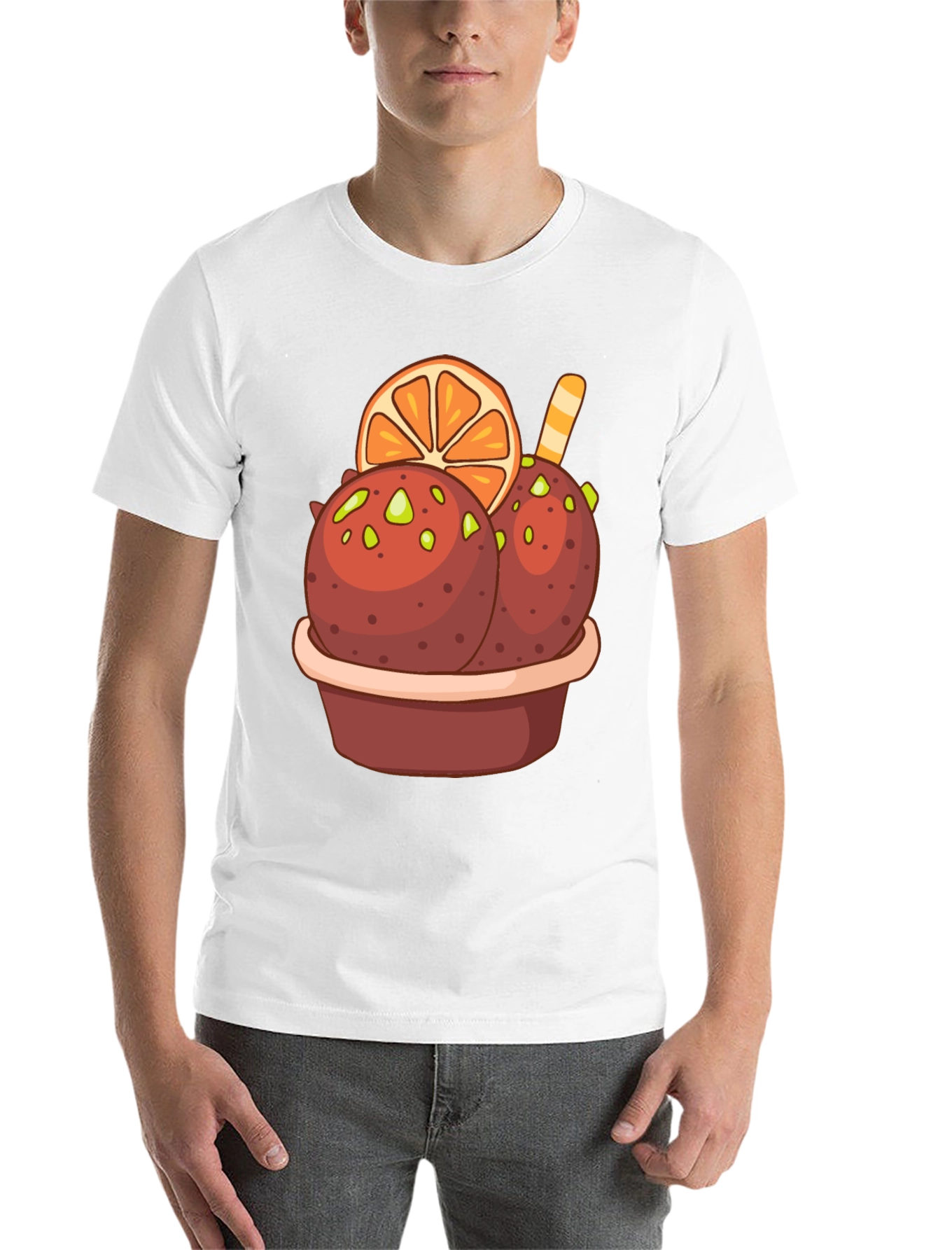 Black Ice Cream Dessert Graphic Tee view 14