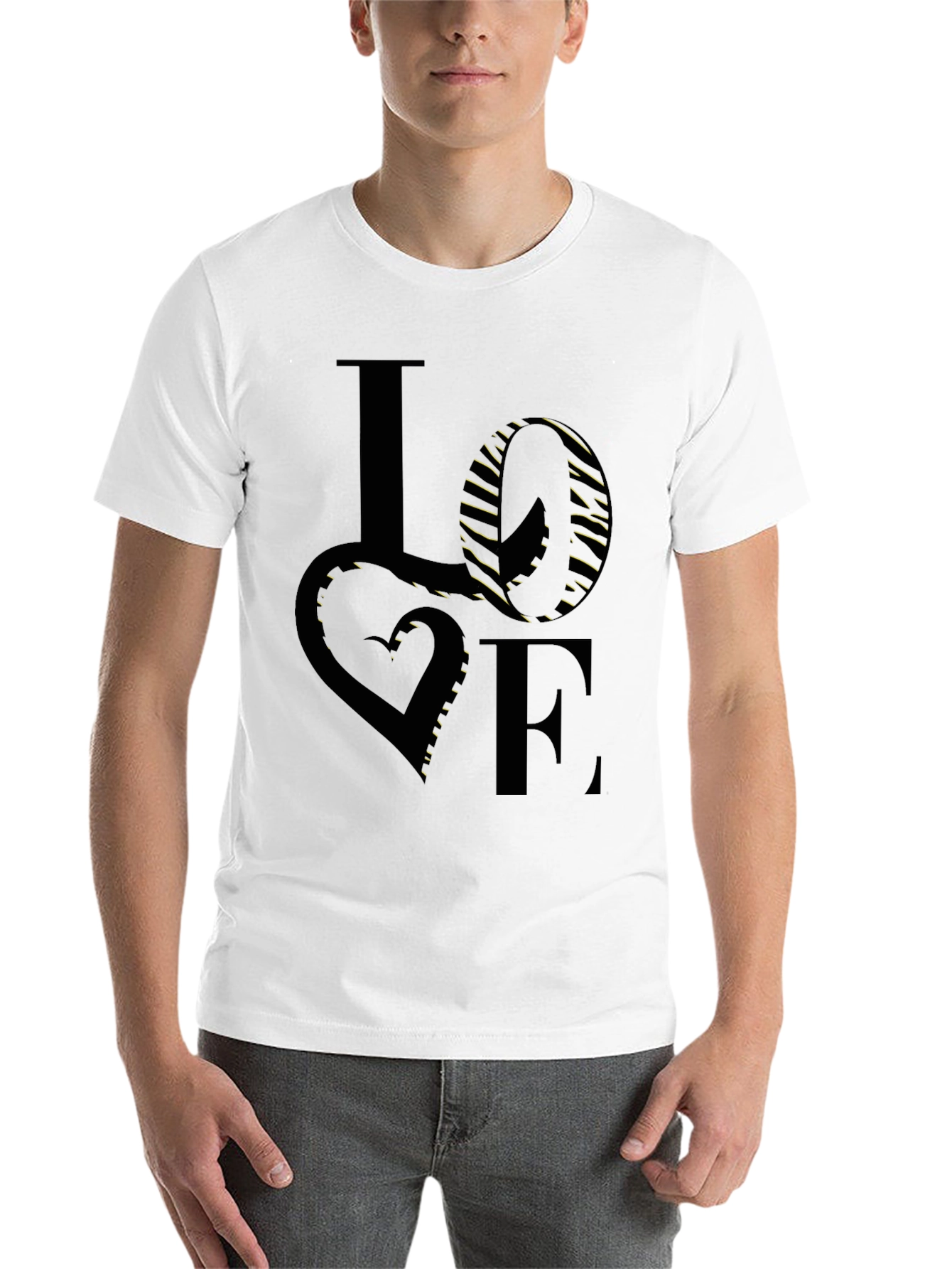 Black Love Graphic Black T-Shirt view 14