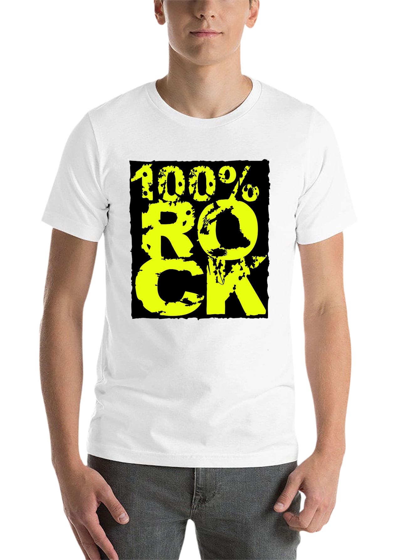 100% Rock Graphic Tee - Black - 14