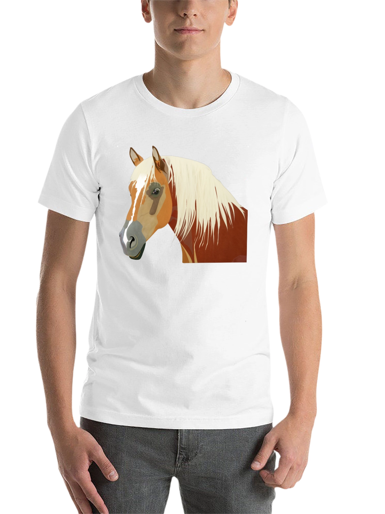 Black Horse Graphic Black Tee - Stylish & Unique view 14