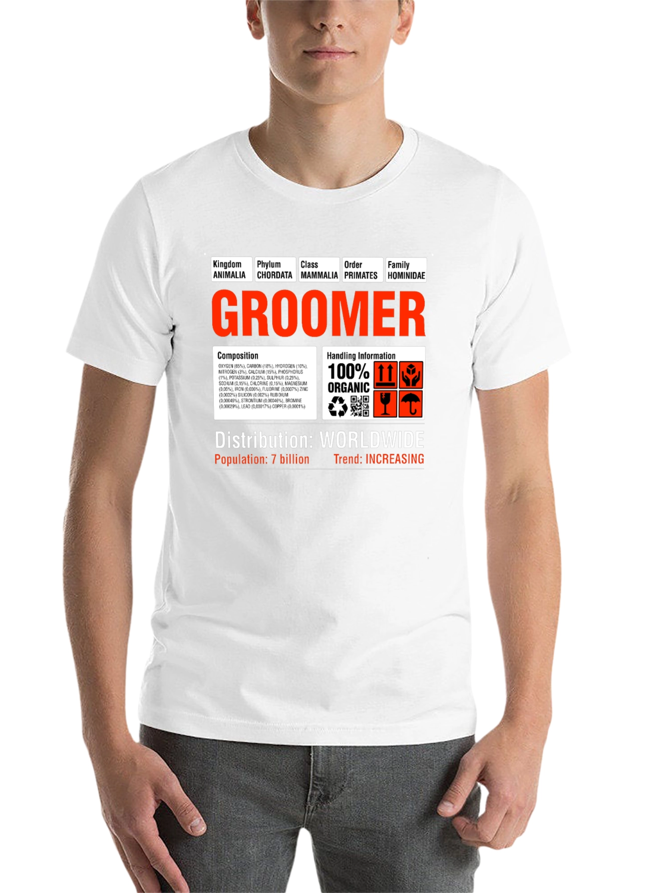 Black Groomer T-Shirt - 100% Organic view 14