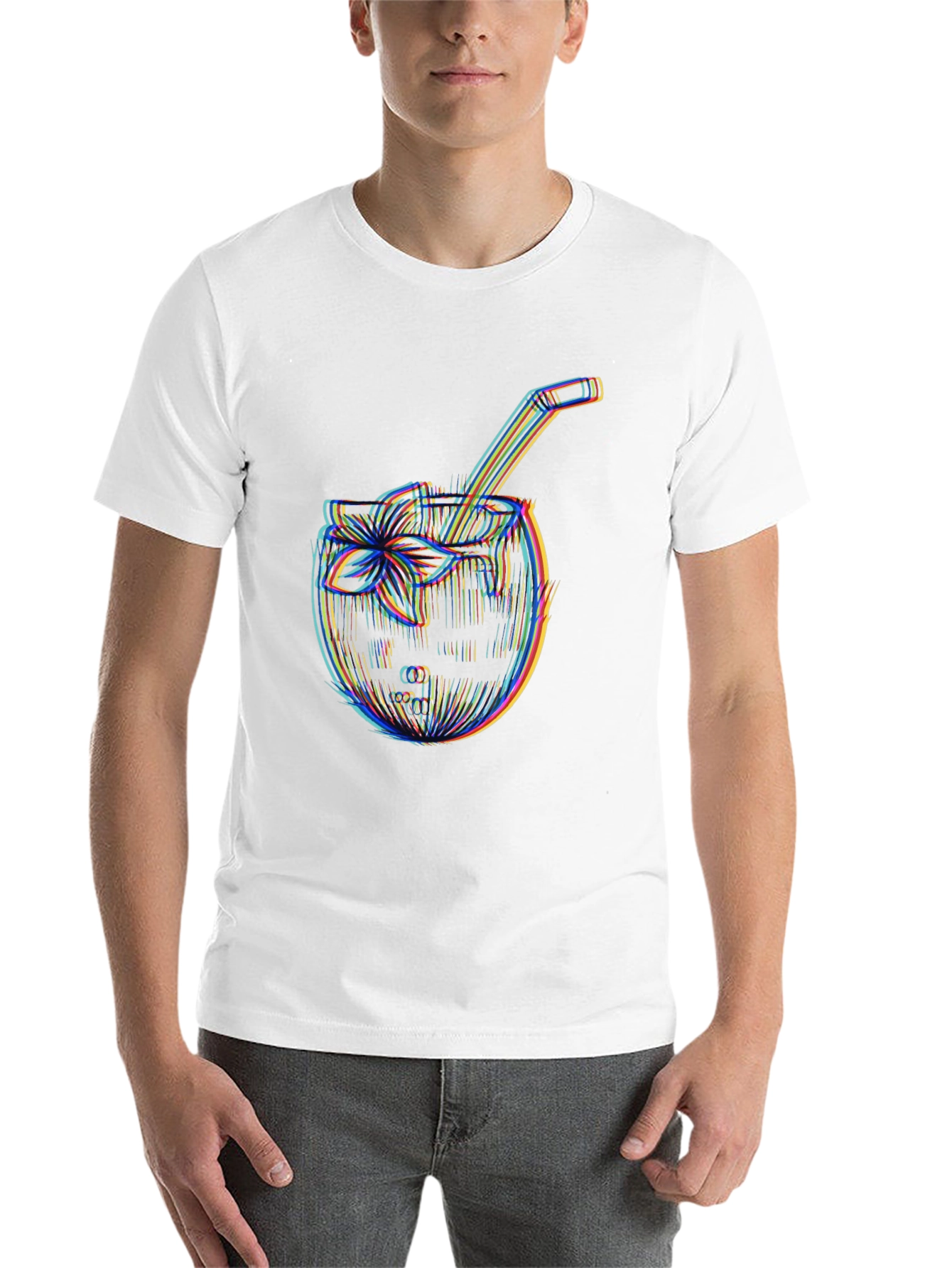 Black Cool Coconut Cocktail T-Shirt view 14