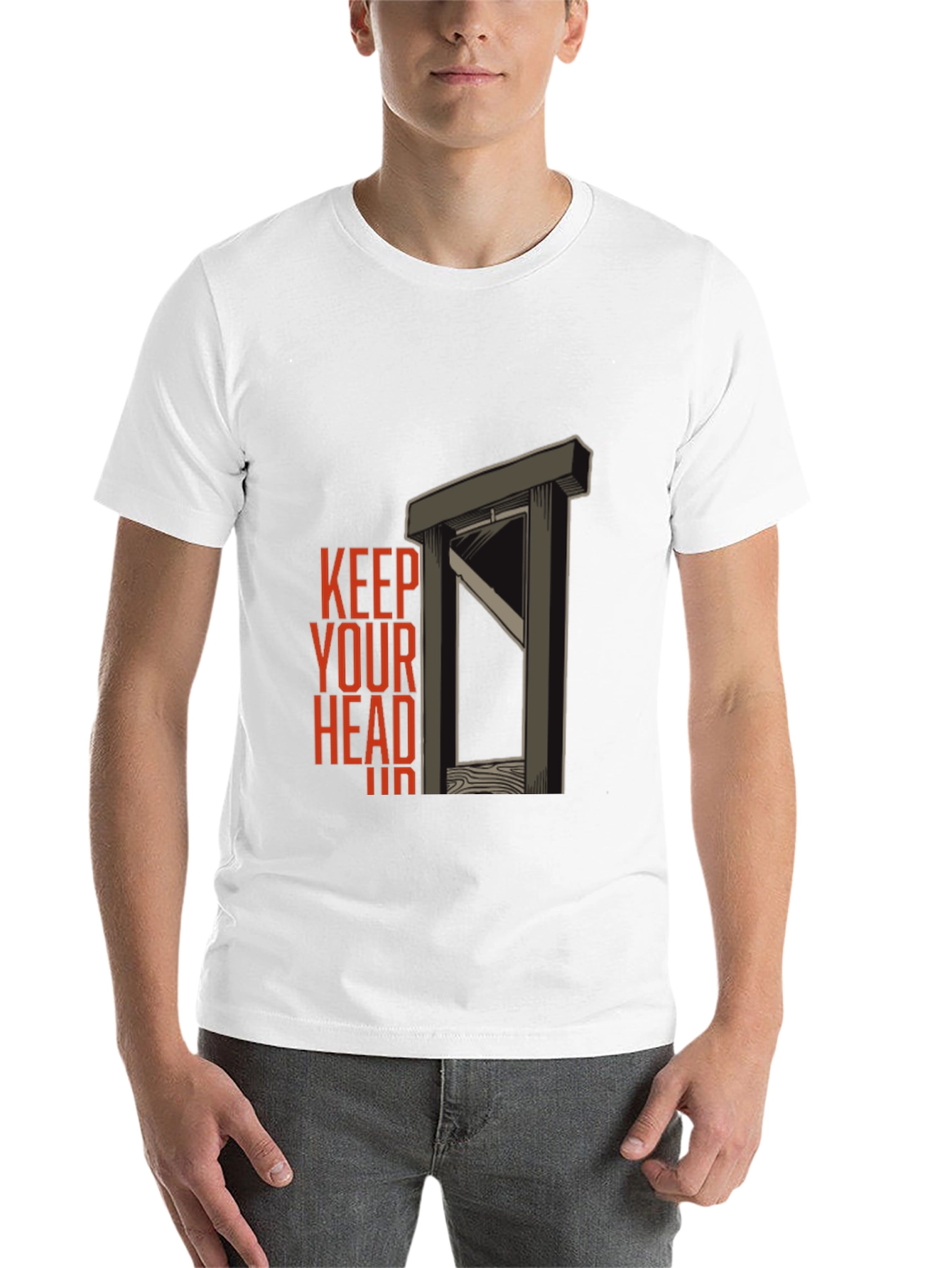 Black Keep Your Head Shirt - Dark Humor Graphic Tee view 14