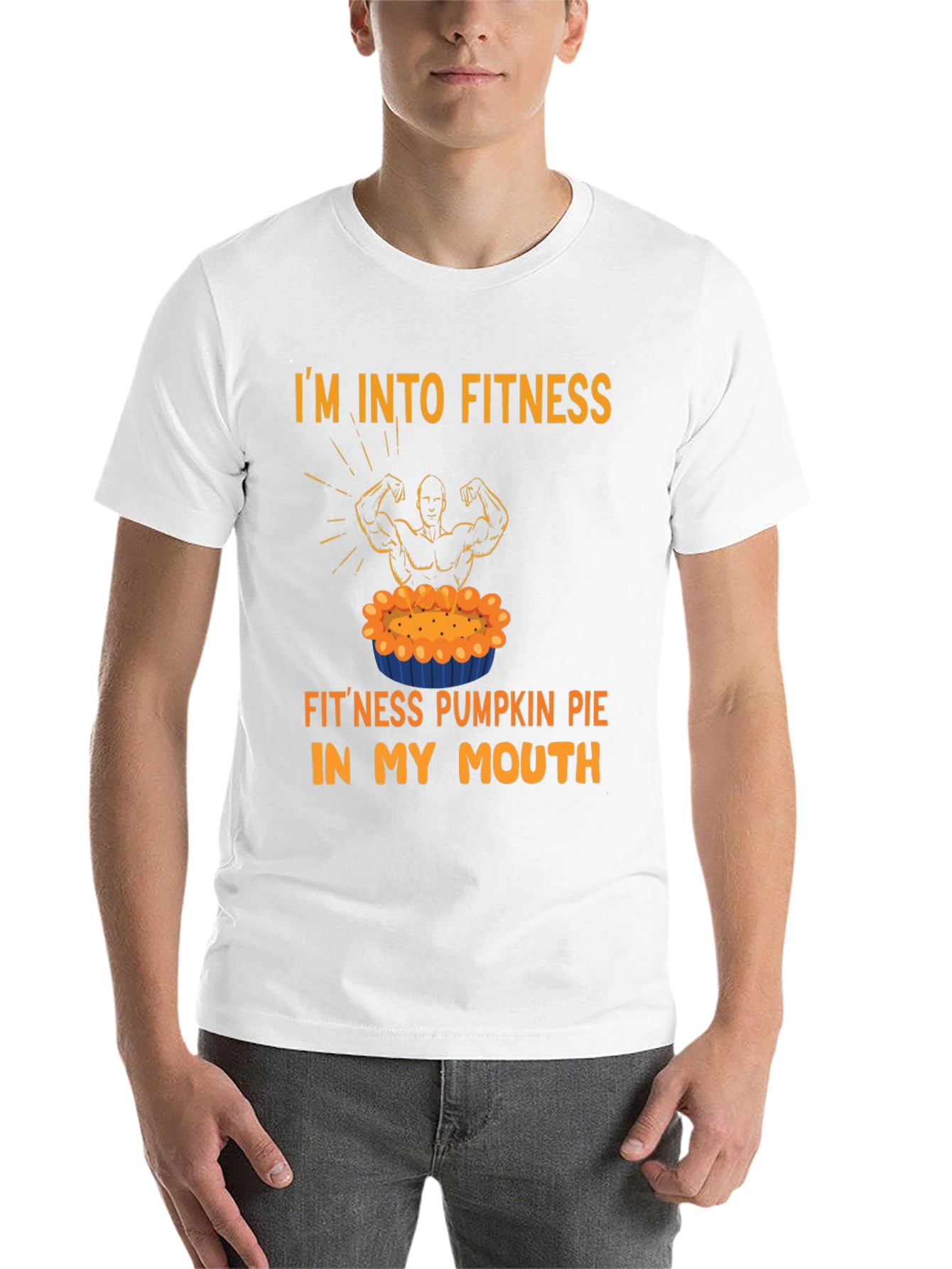 Black Fitness Pumpkin Pie T-Shirt view 14