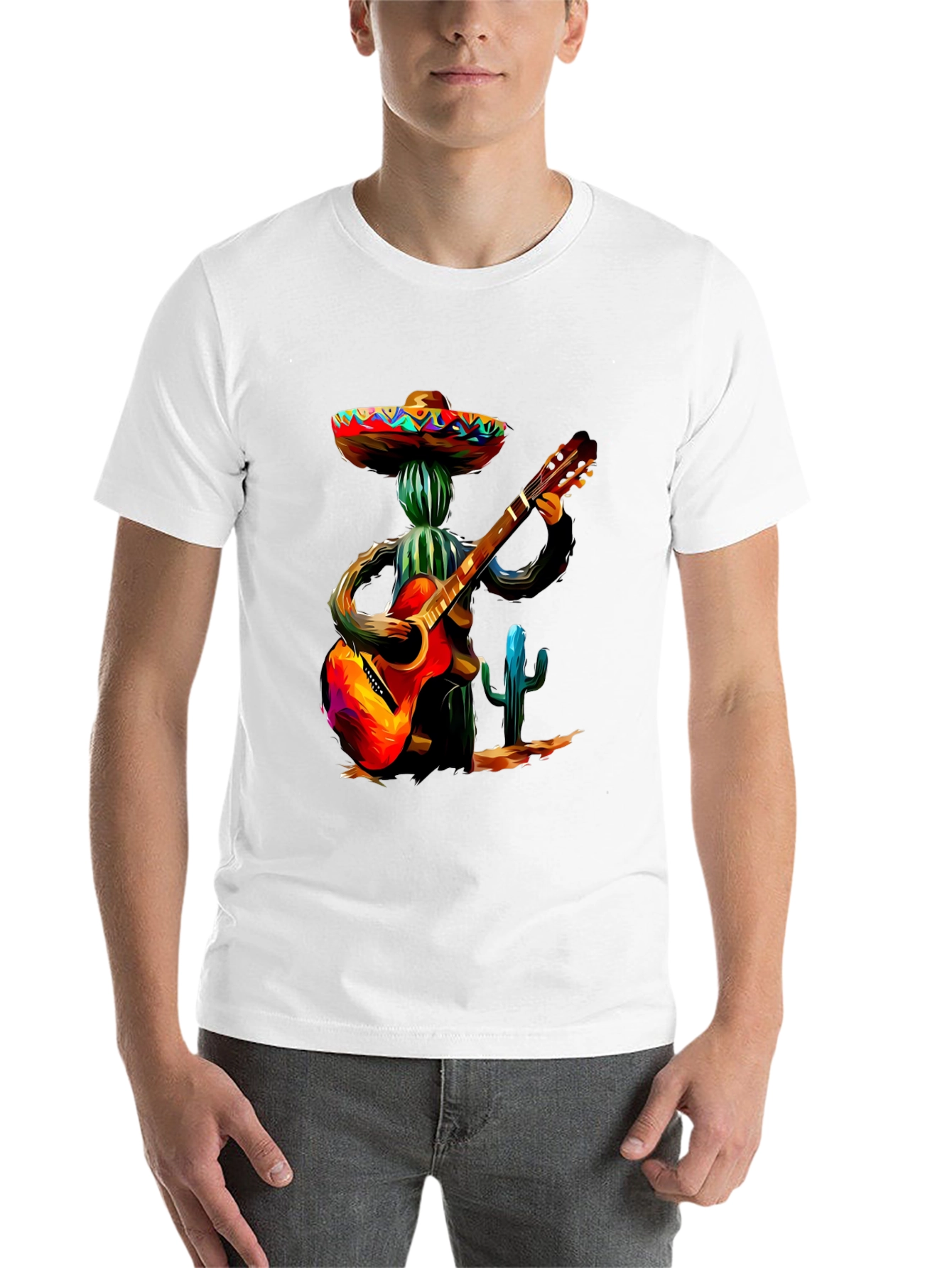 Black Cactus Mariachi T-Shirt view 14