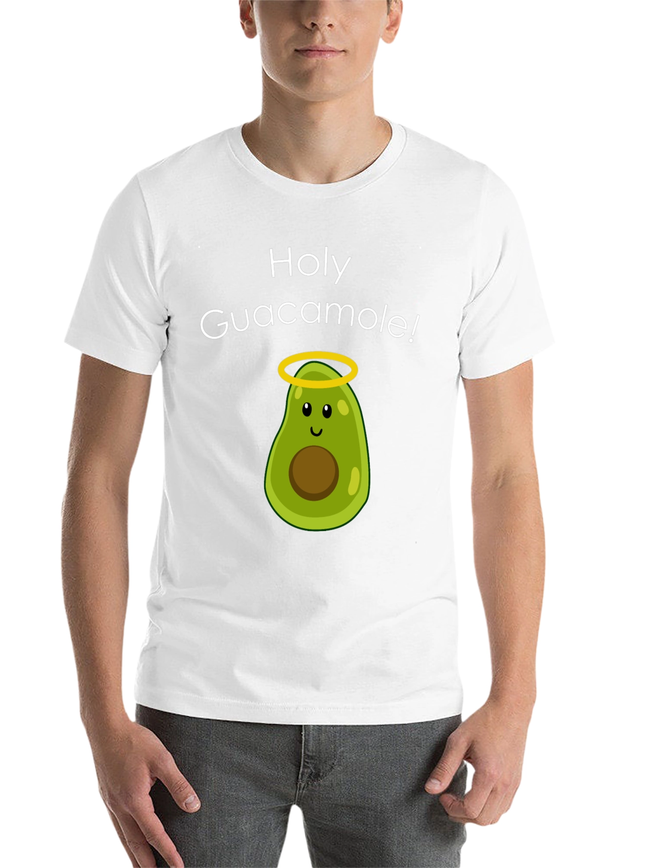 Black Holy Guacamole! Avocado T-Shirt - Funny Graphic Tee view 14