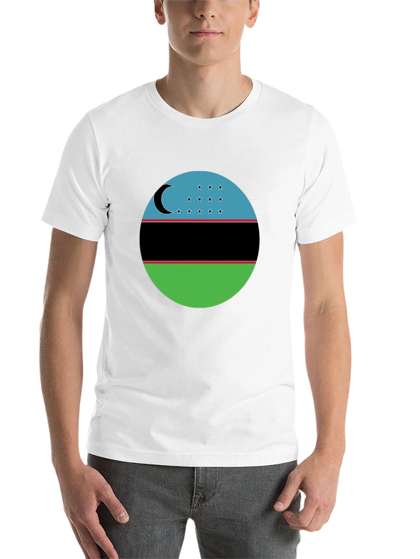 Black Uzbekistan Flag T-Shirt - Patriotic Pride Tee view 14