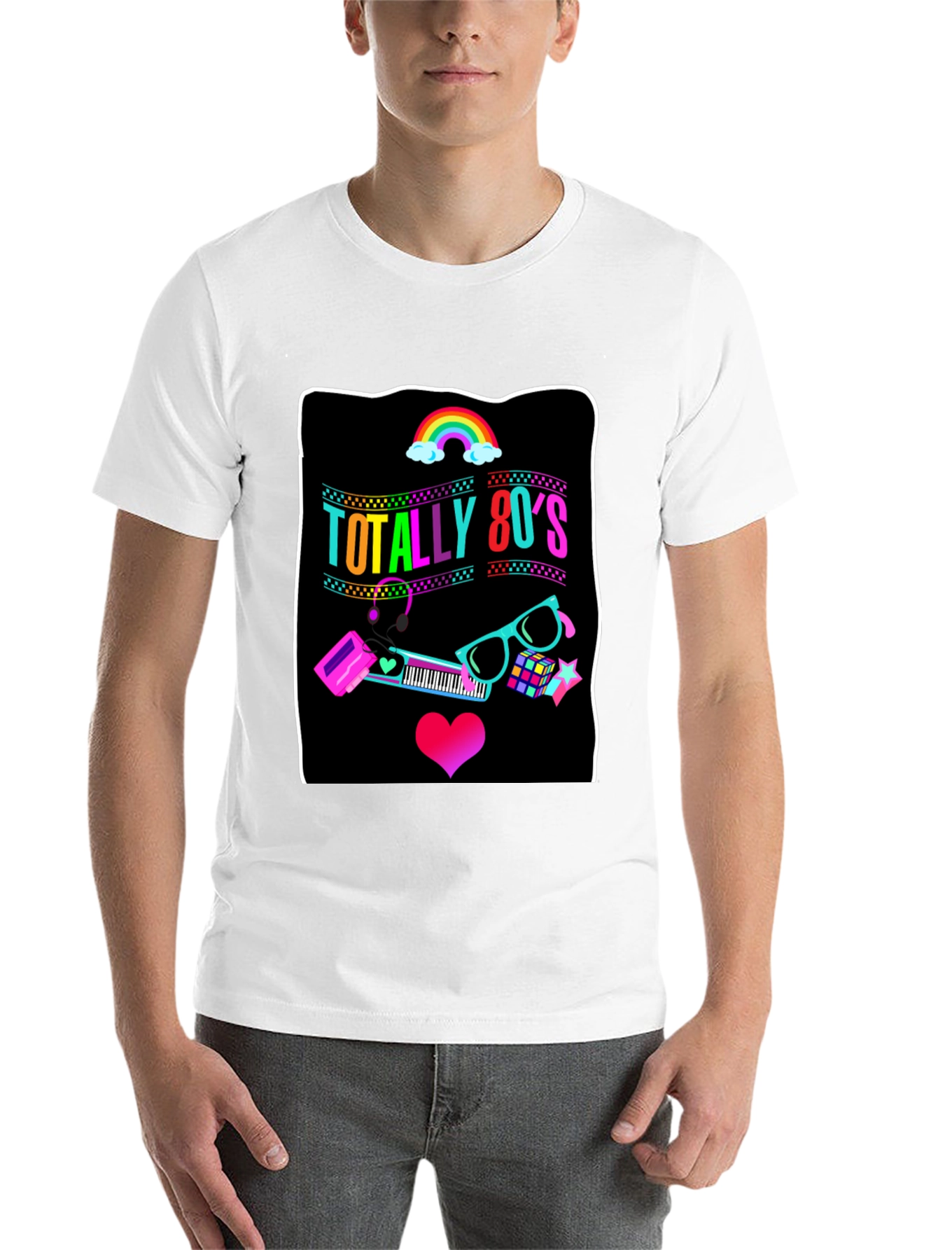 Black Totally 80's Retro T-Shirt view 14