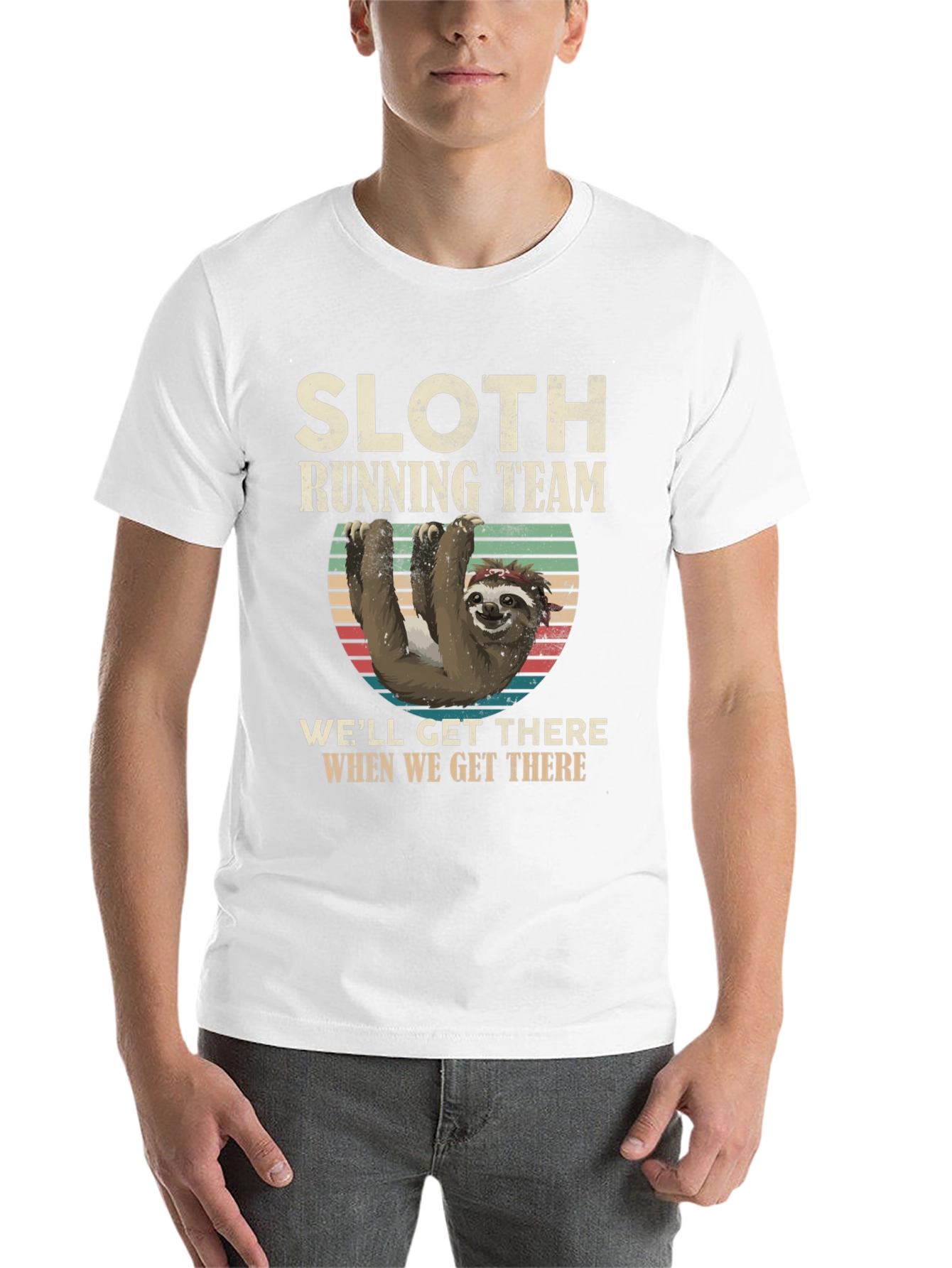 Black Sloth Running Team T-Shirt - Funny & Comfortable view 14