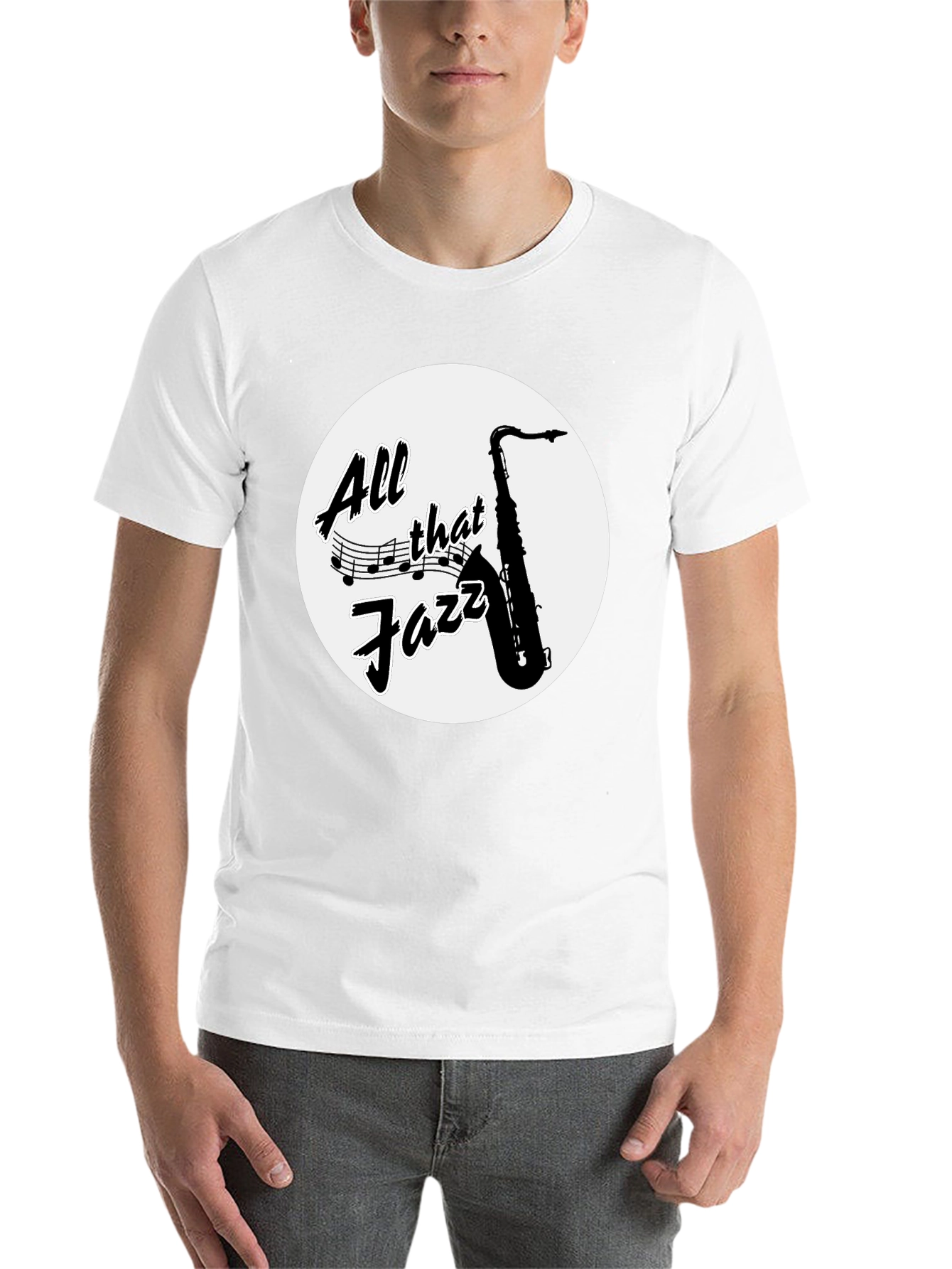 Black All That Jazz Saxophone Graphic Tee view 14