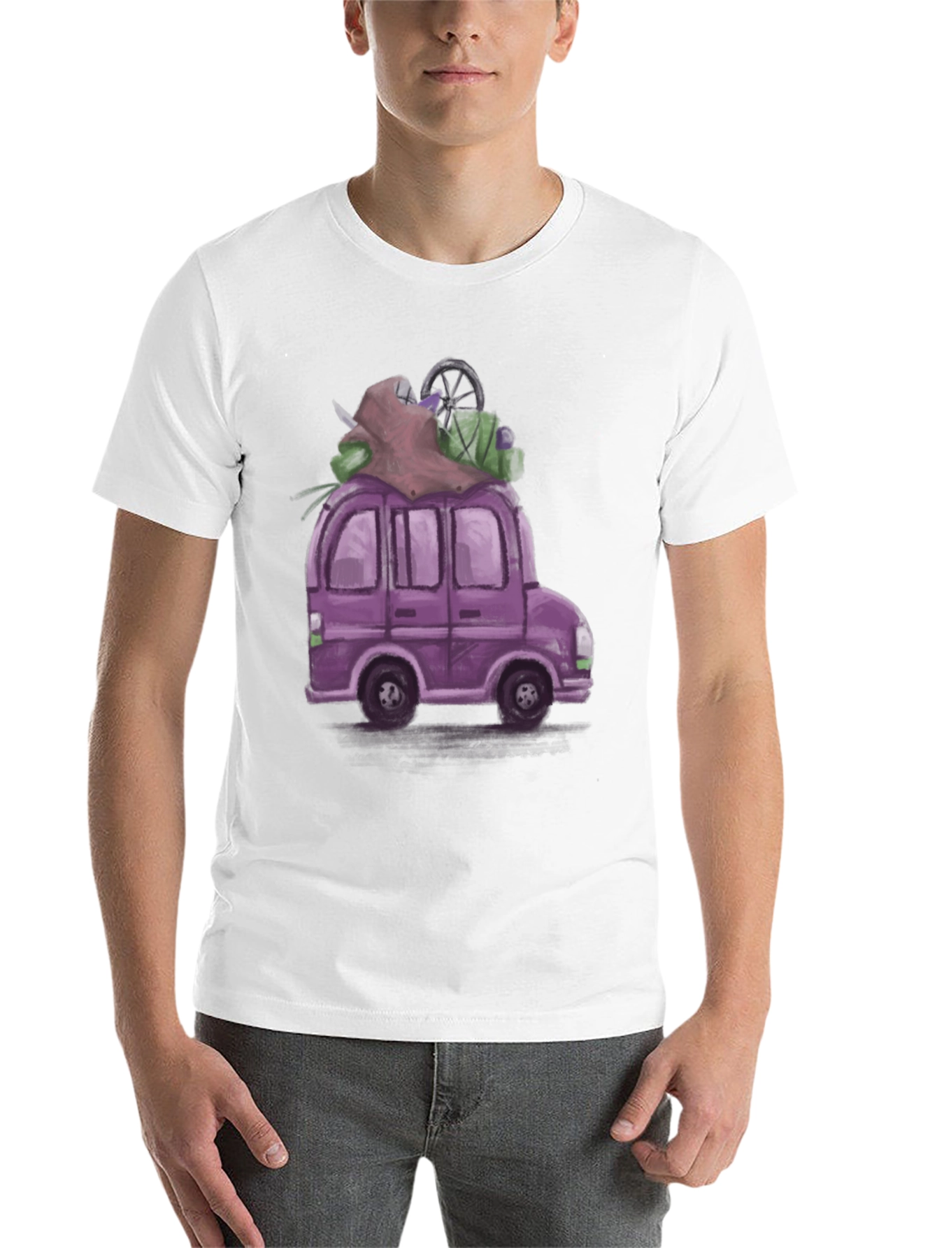 Black Purple Van T-Shirt - Adventure Ready! view 14