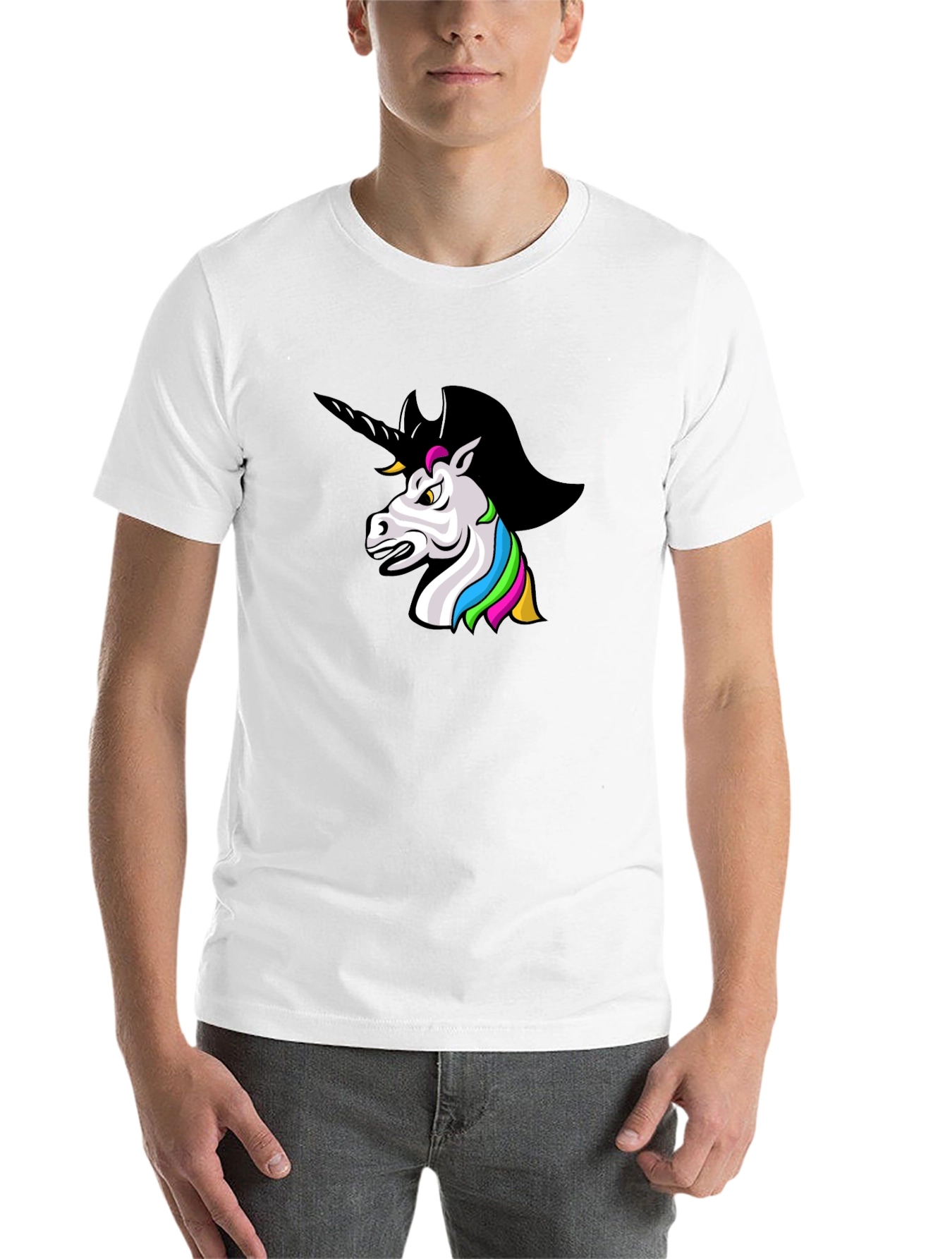 Black Unicorn Graphic Black T-Shirt view 14