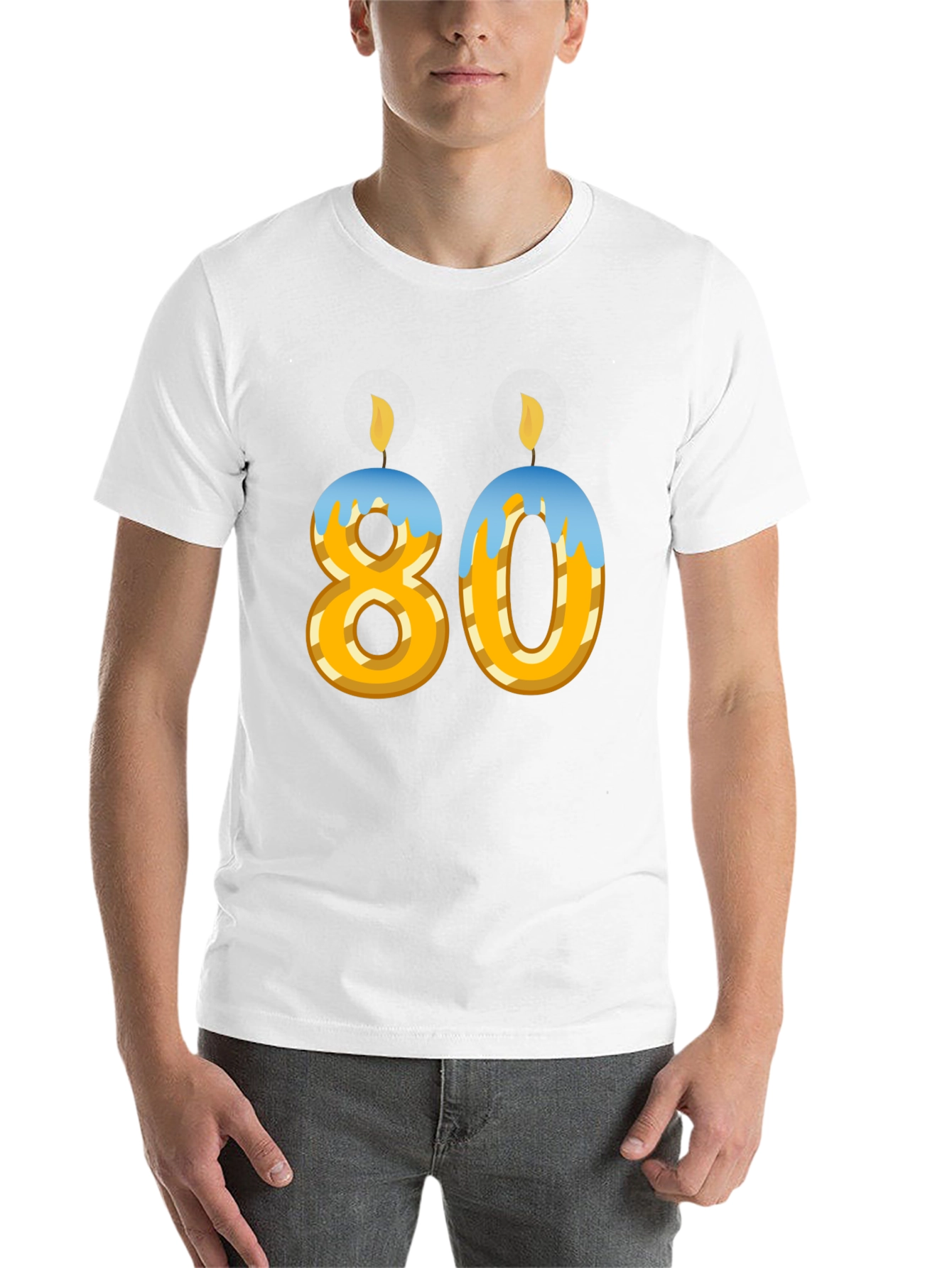 Black 80th Birthday T-Shirt - Novelty Party Tee view 14