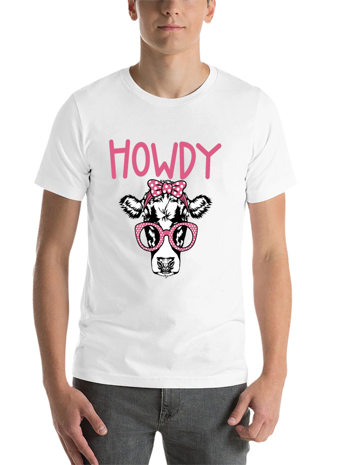 Black Howdy Cow Graphic T-Shirt - Black view 14