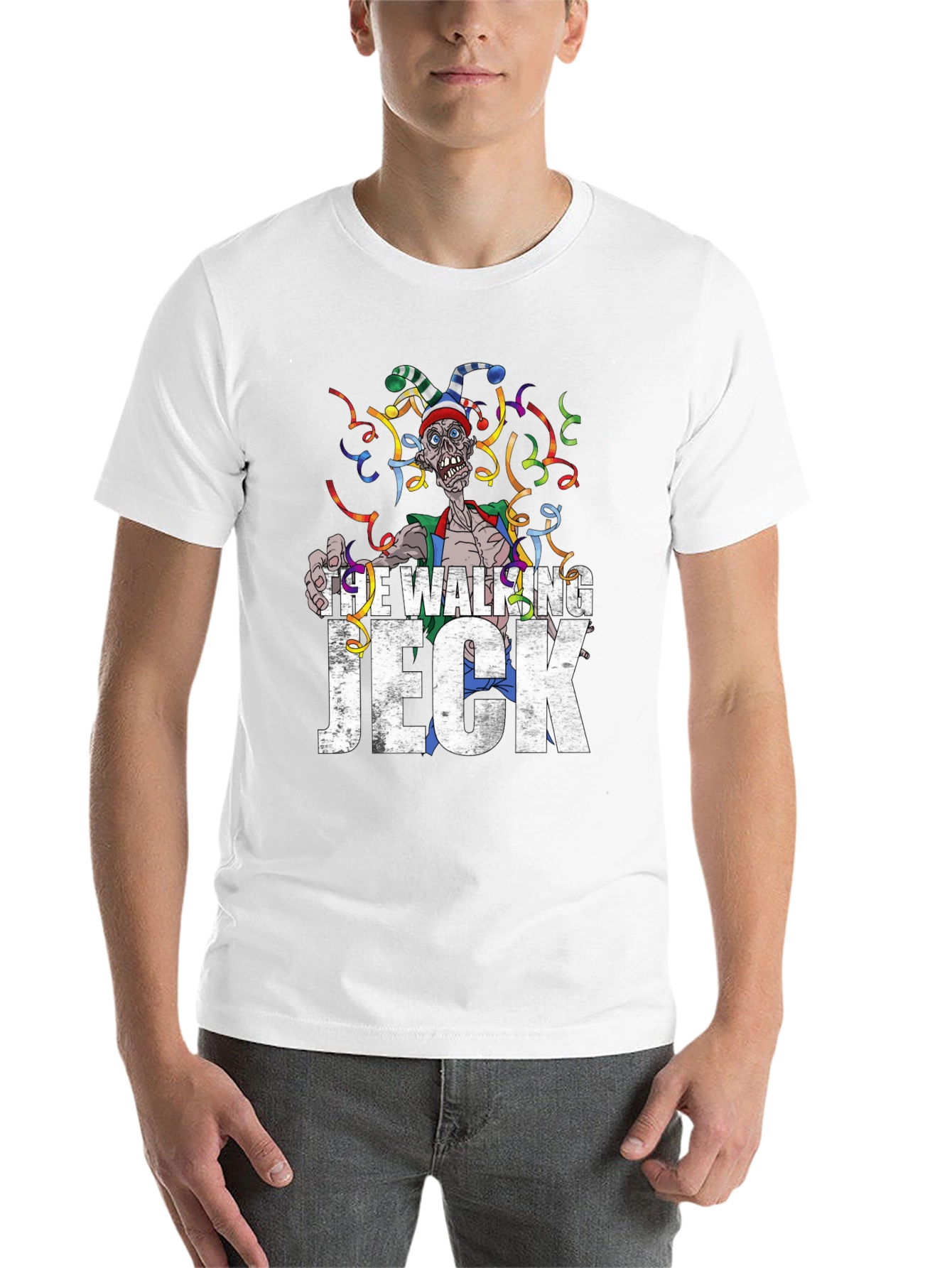 Black Walking Jeck Graphic Tee - Halloween Zombie view 14
