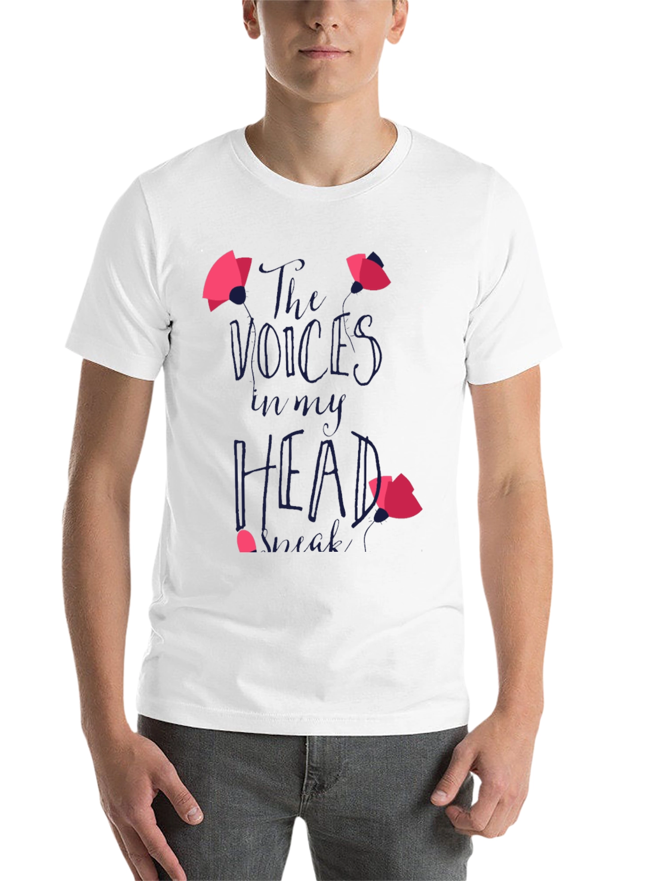 Black The Voices in My Head T-Shirt view 14