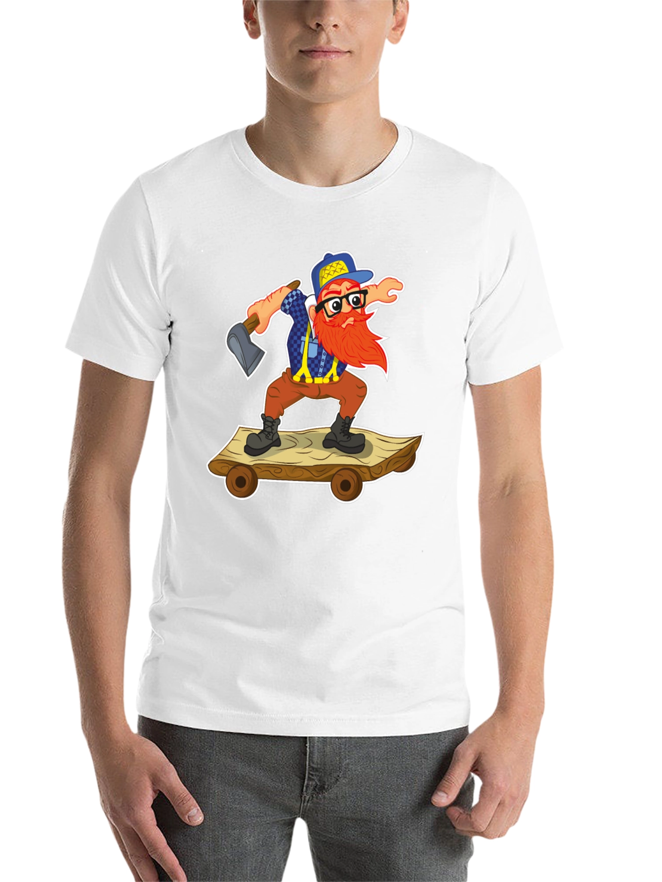 Black Lumberjack Skateboard T-Shirt view 14