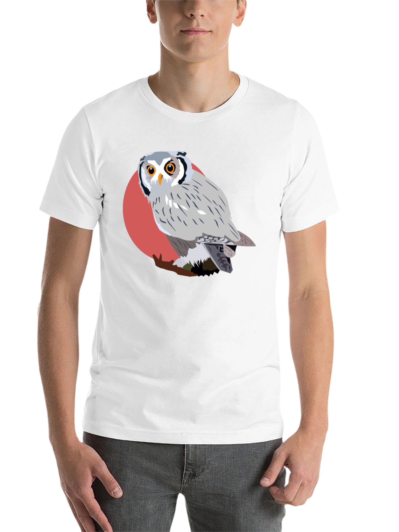Black Owl Graphic Tee - Unique Bird Design view 14