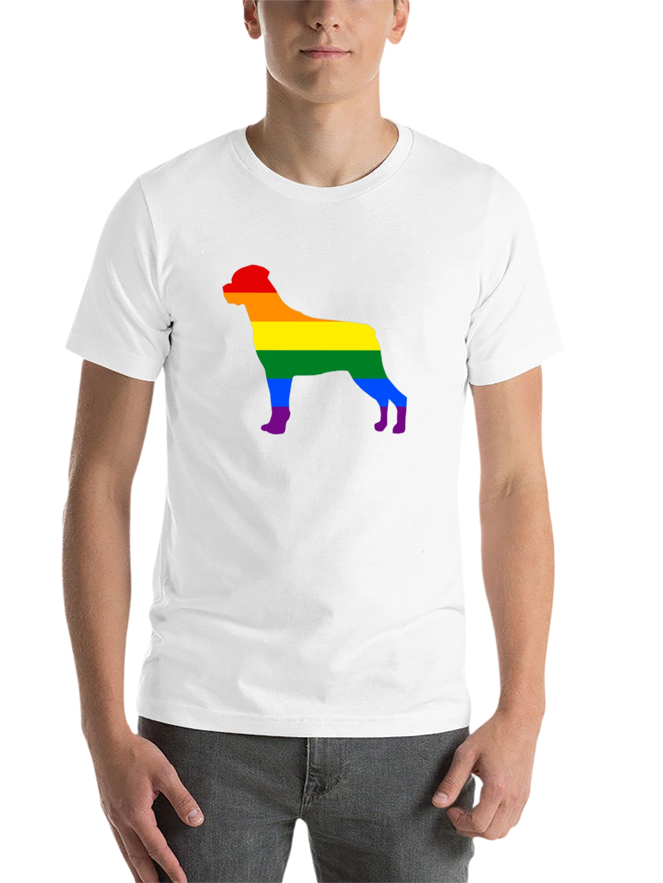Rottweiler Pride Rainbow T-Shirt - 14