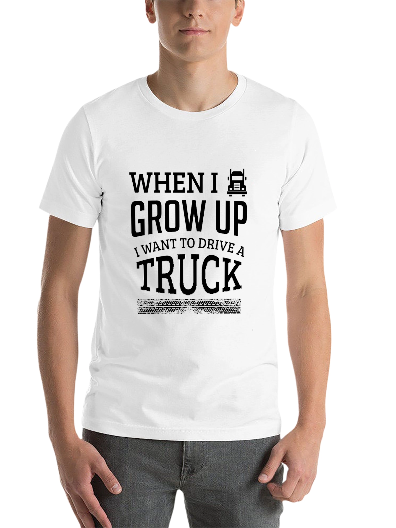 Black When I Grow Up Trucker T-Shirt view 14