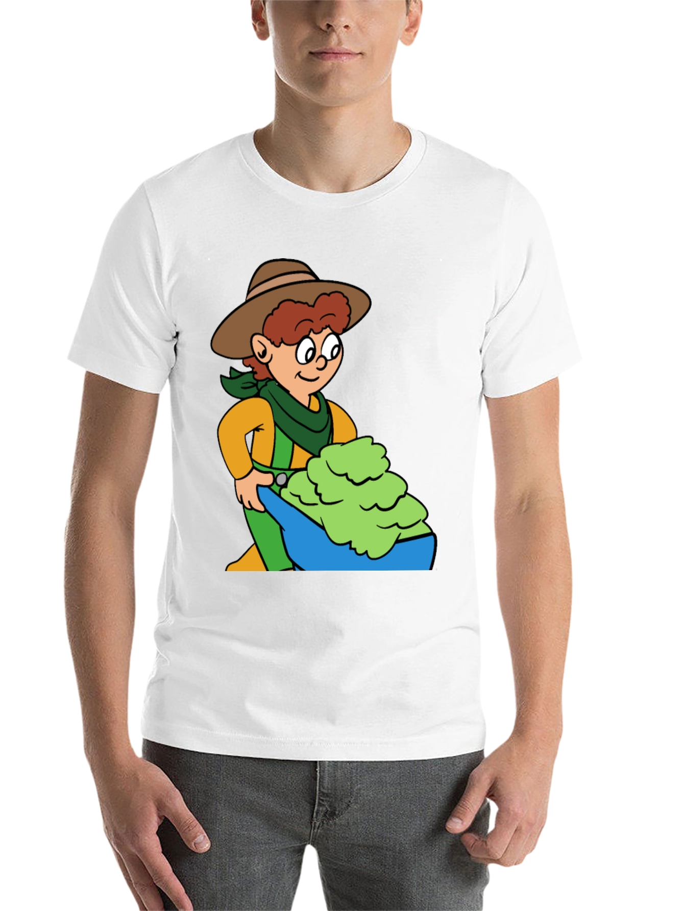 Black Cartoon Rancher Graphic Tee view 14