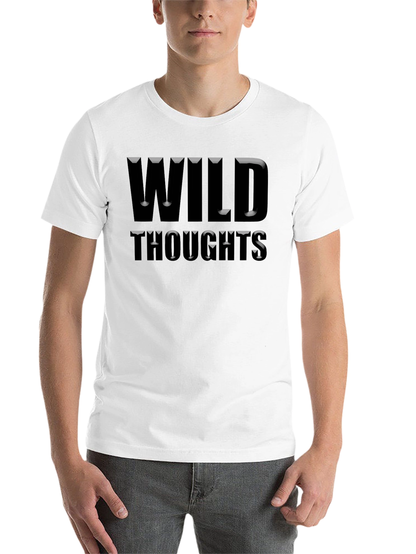Black Wild Thoughts Graphic T-Shirt view 14