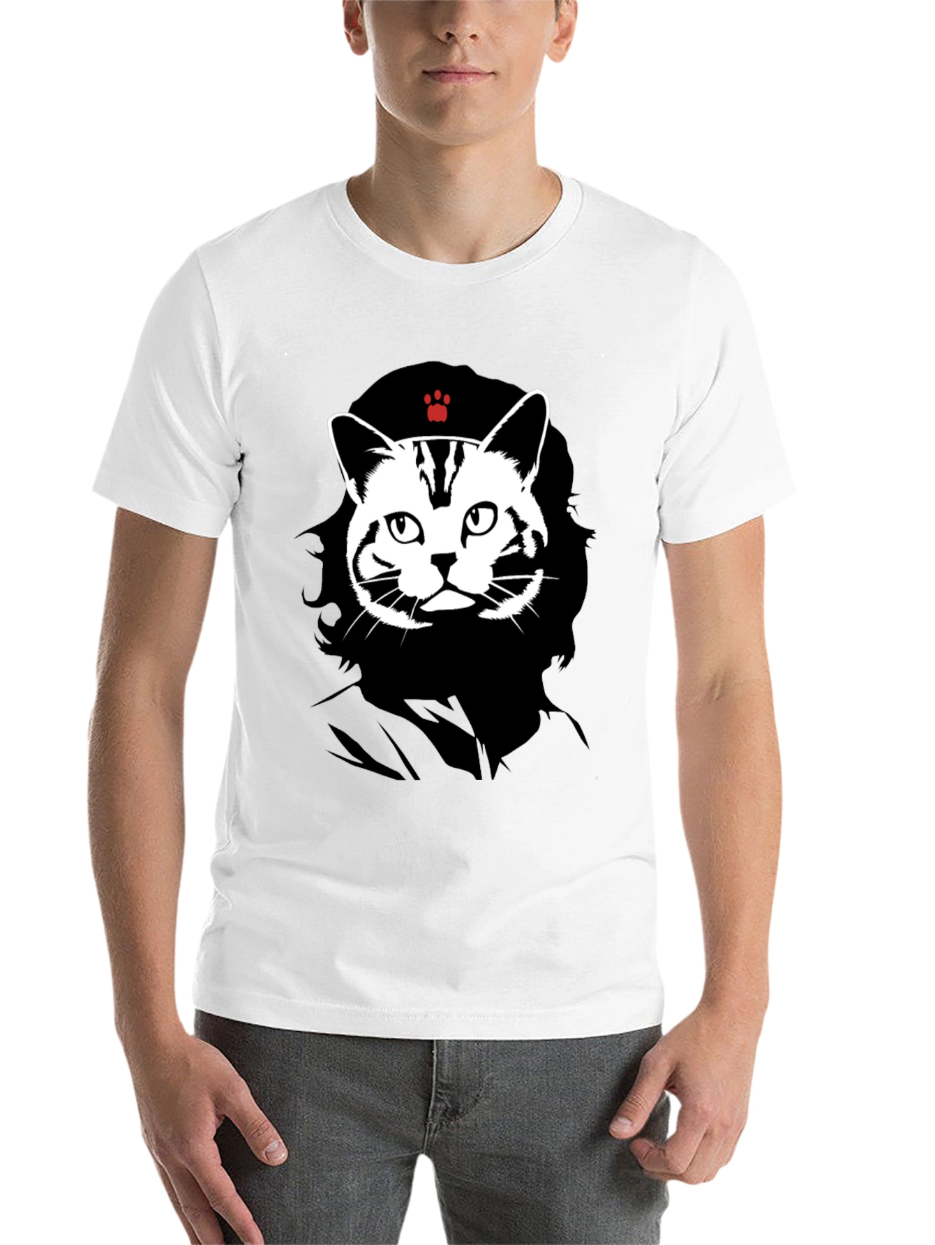 Black Cat Guevara Graphic T-Shirt view 14