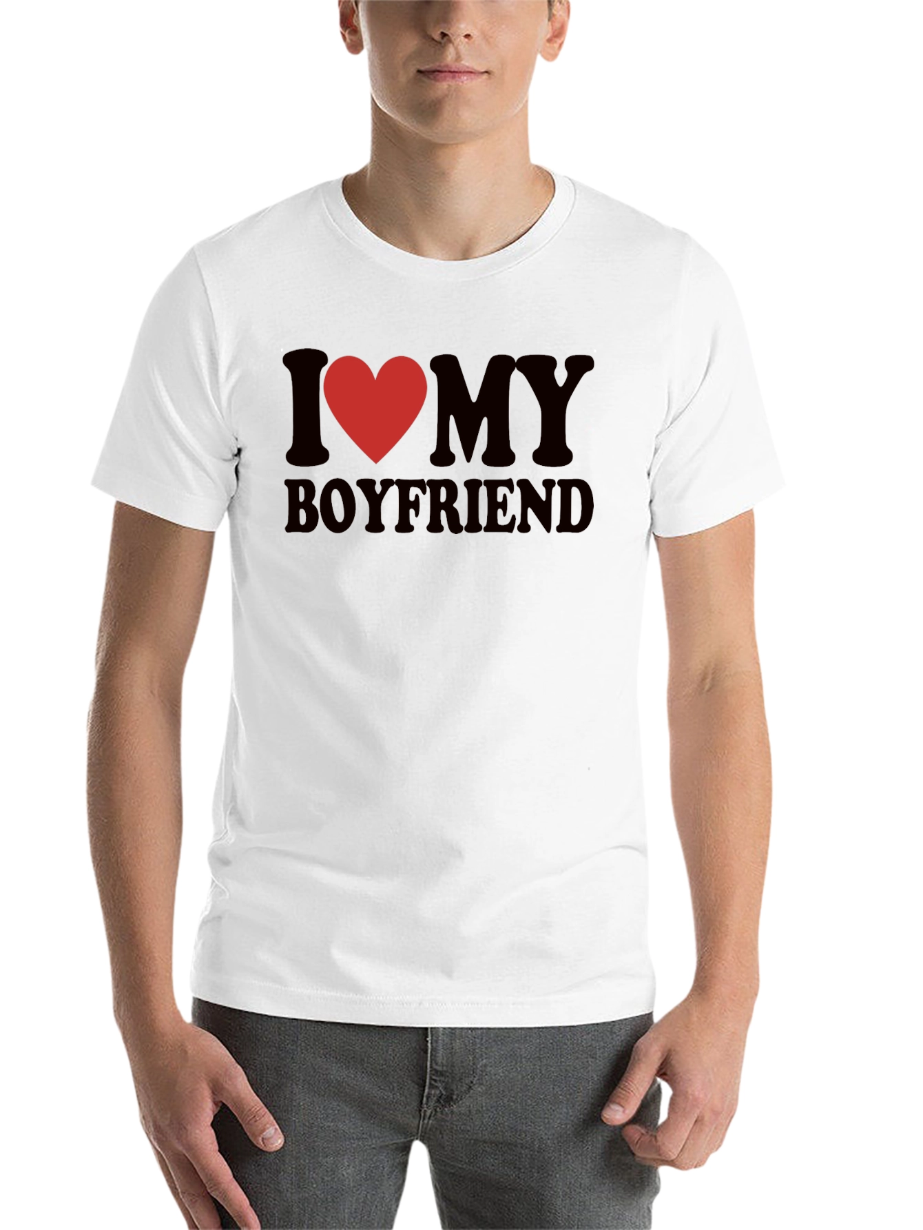 I Heart My Boyfriend Graphic Tee - Cute & Casual - 14
