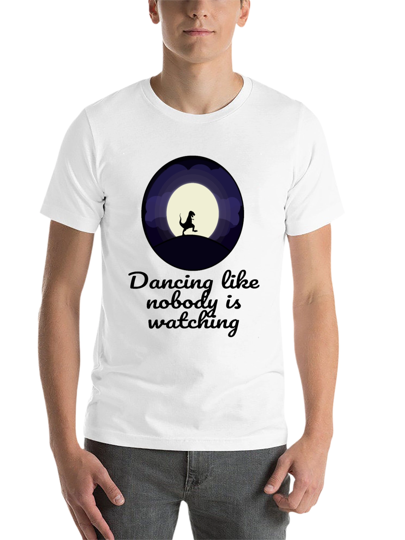 Black Dancing Dinosaur T-Shirt view 14