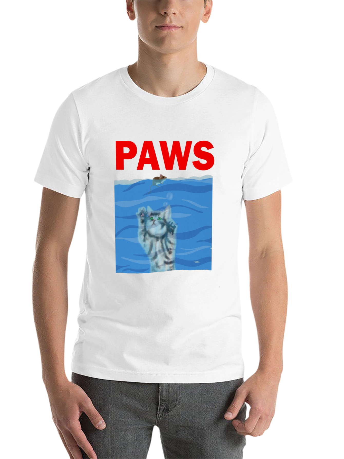 Black Paws Cat Parody T-Shirt  view 14