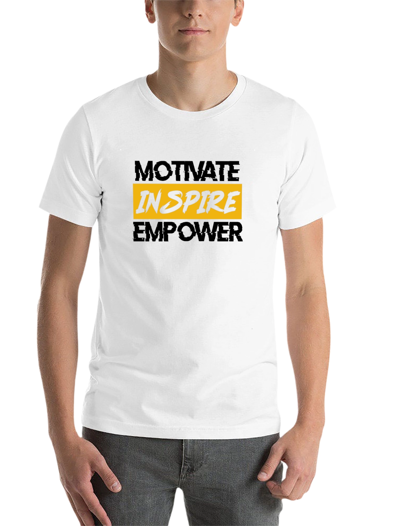 Black Motivate Inspire Empower Graphic Tee view 14