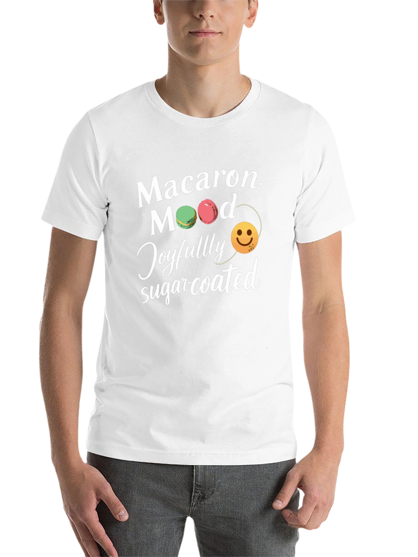 Macaron Mood Graphic Tee - Sweet Treat Shirt - 14