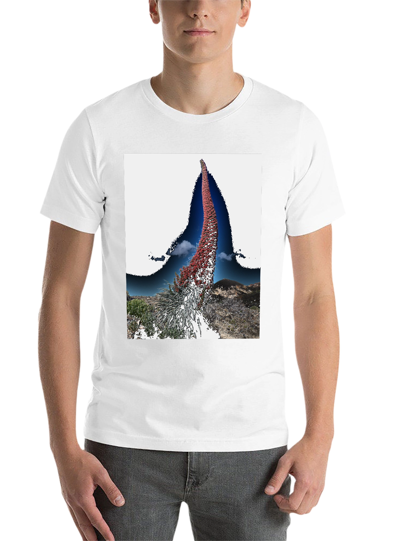 Black Unique Floral Graphic Tee view 14