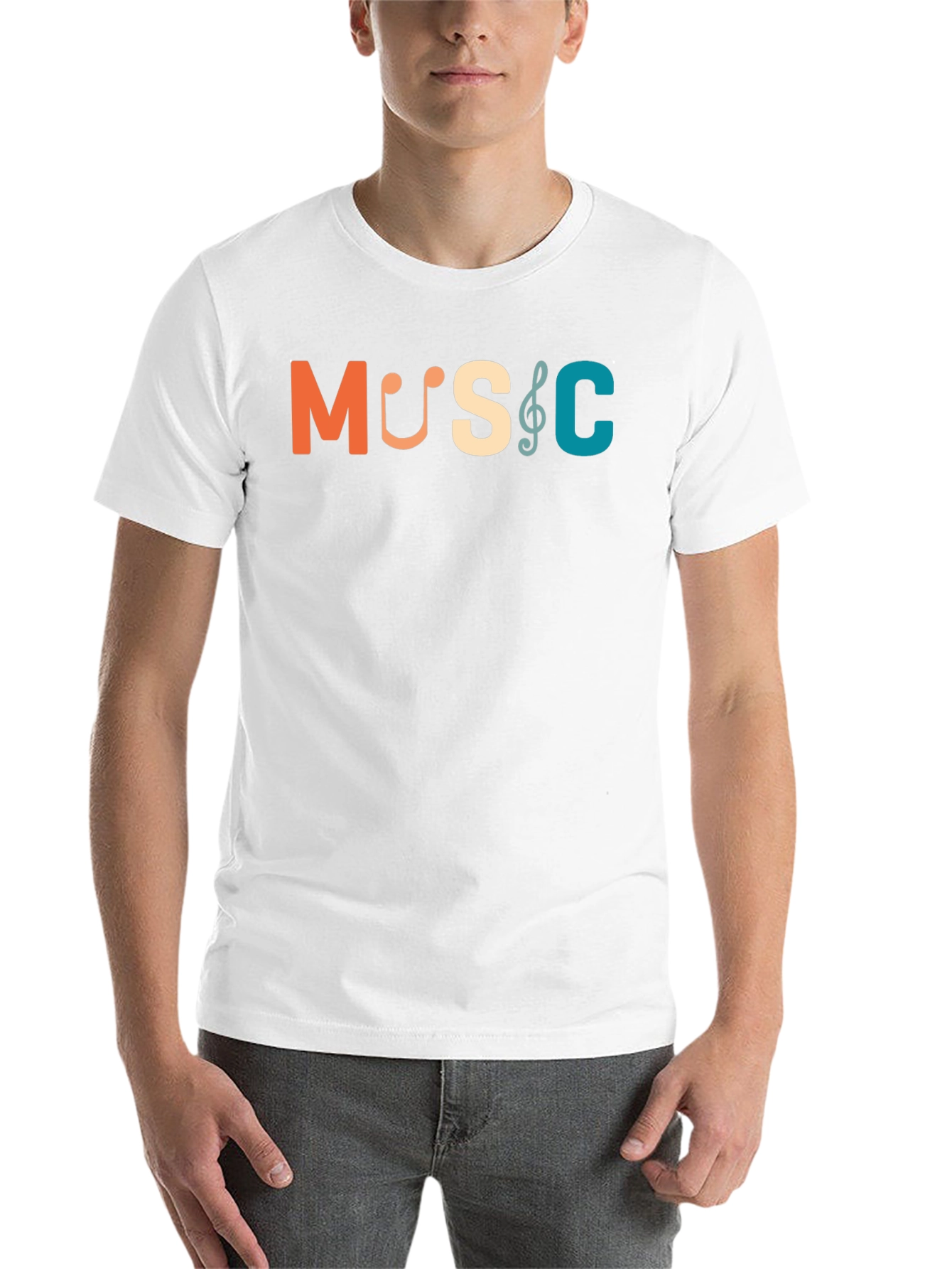 Black Music Themed Graphic T-Shirt | Soft Cotton Blend Tee view 14