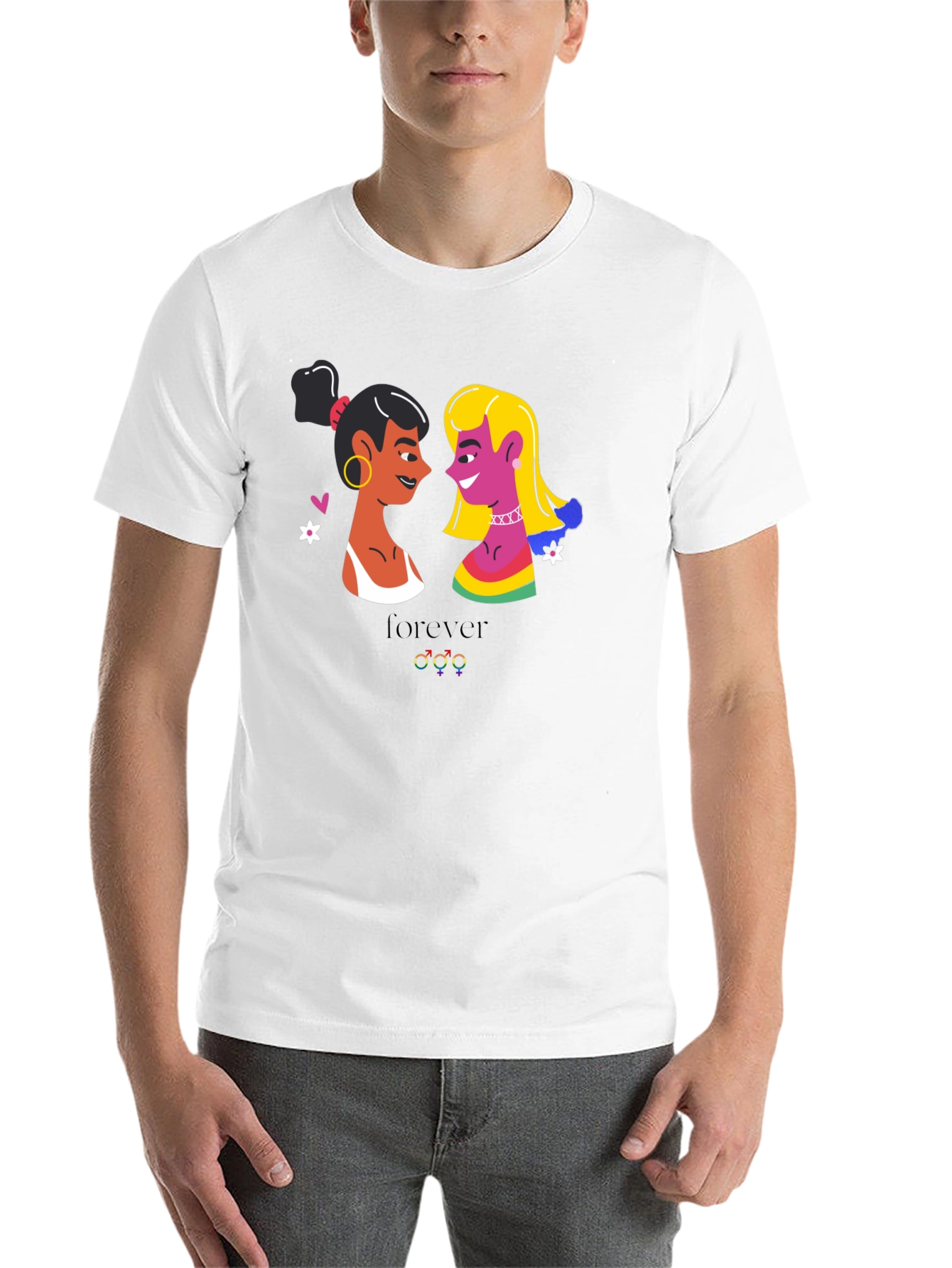Black Lesbian Pride T-Shirt - Forever Design view 14
