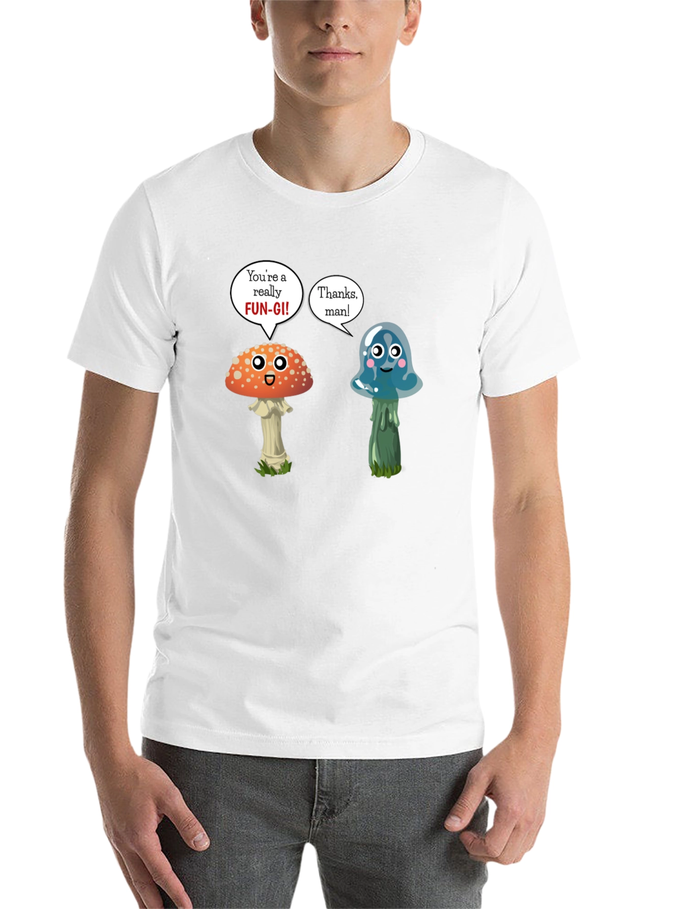 Black Funny Mushroom Pun T-Shirt view 14