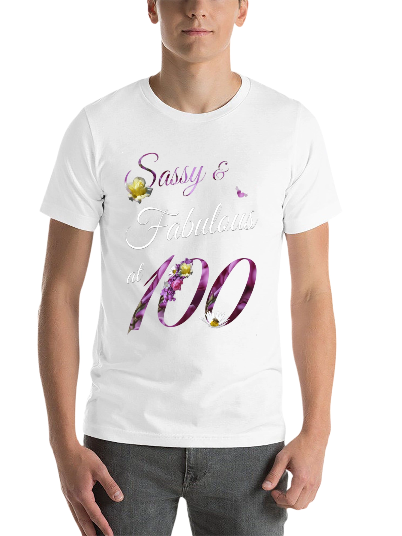 Black Sassy & Fabulous 100th Birthday T-Shirt view 14