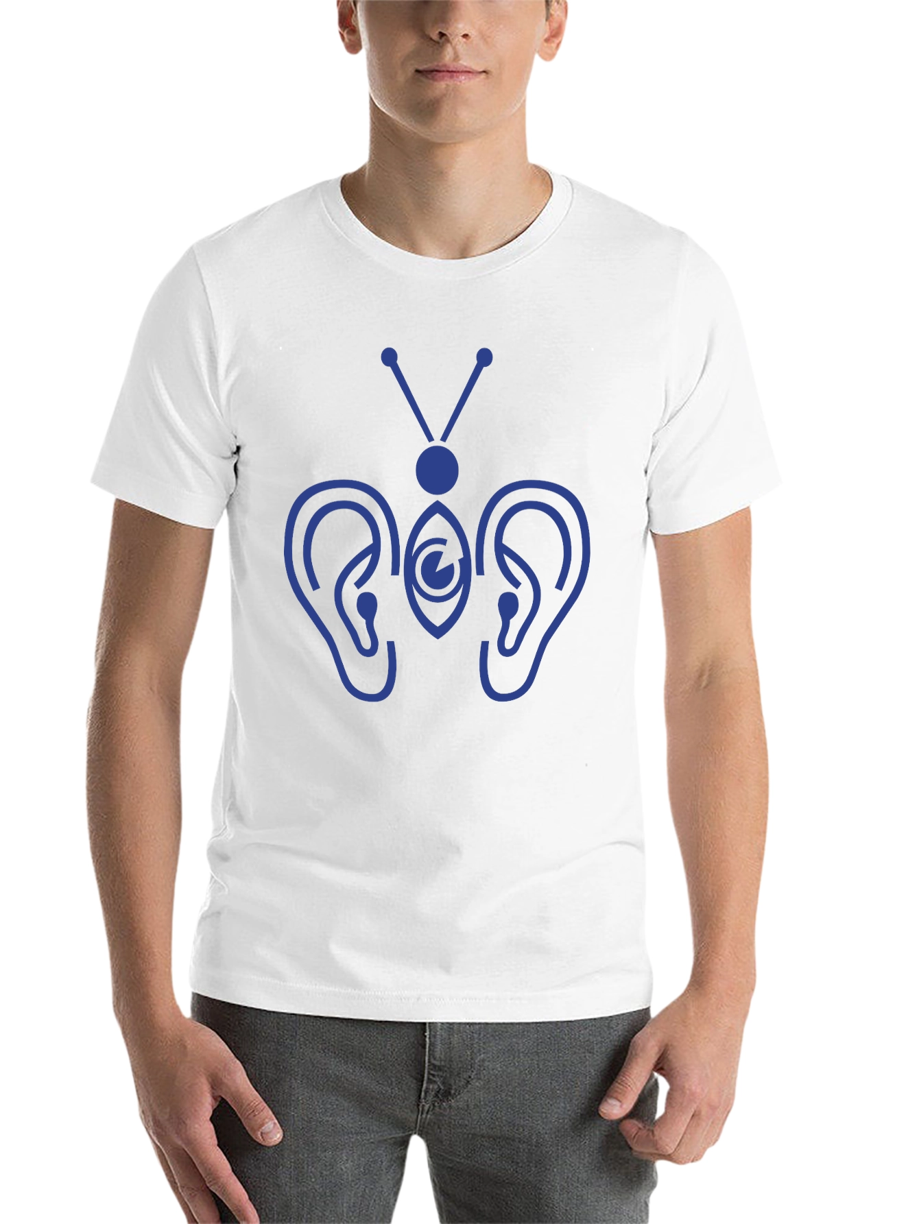 Hearing Butterfly Graphic Tee - Black - 14