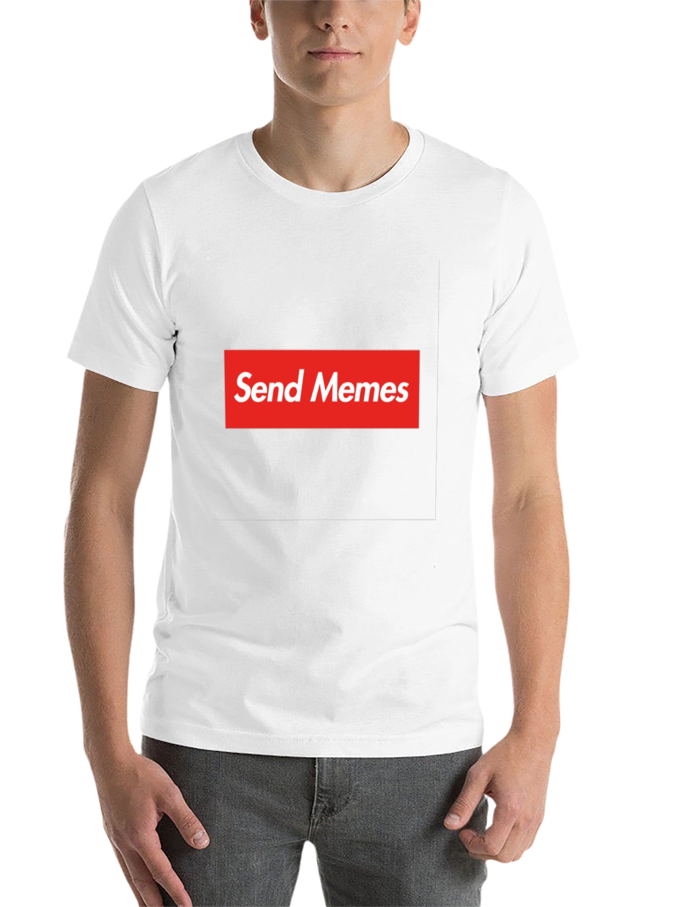 Black Send Memes Graphic Tee - Supreme Parody view 14