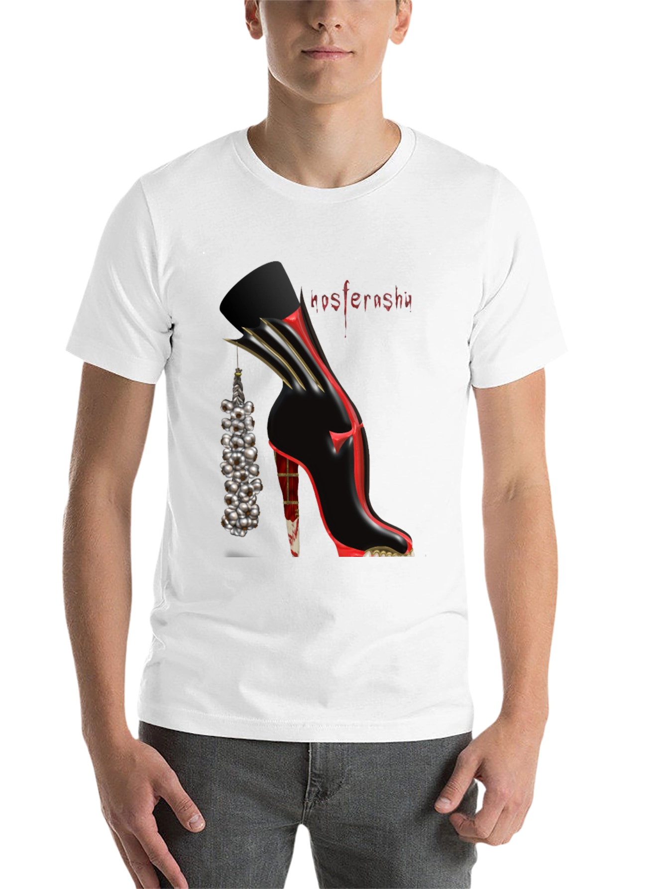 Black Nosferashu Graphic T-Shirt view 14