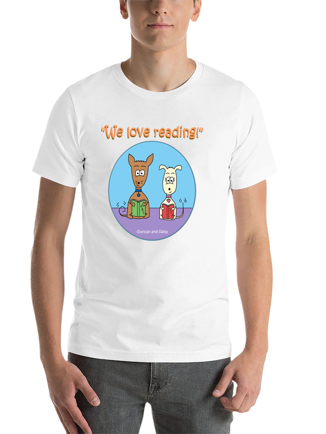 Black Reading Dogs Graphic T-Shirt view 14
