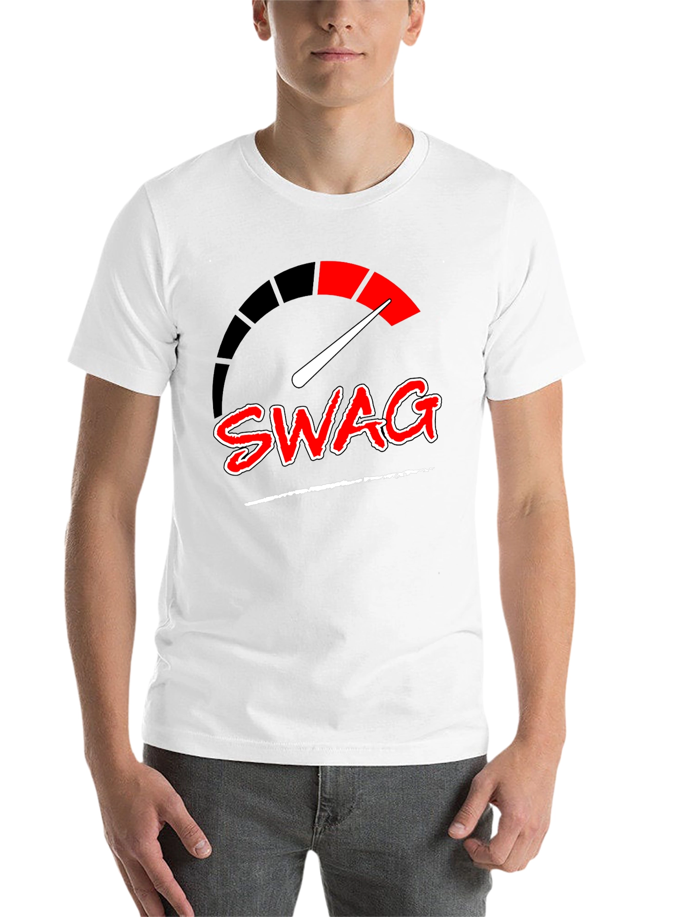 Black Swag Meter Graphic Tee - Cool Streetwear view 14