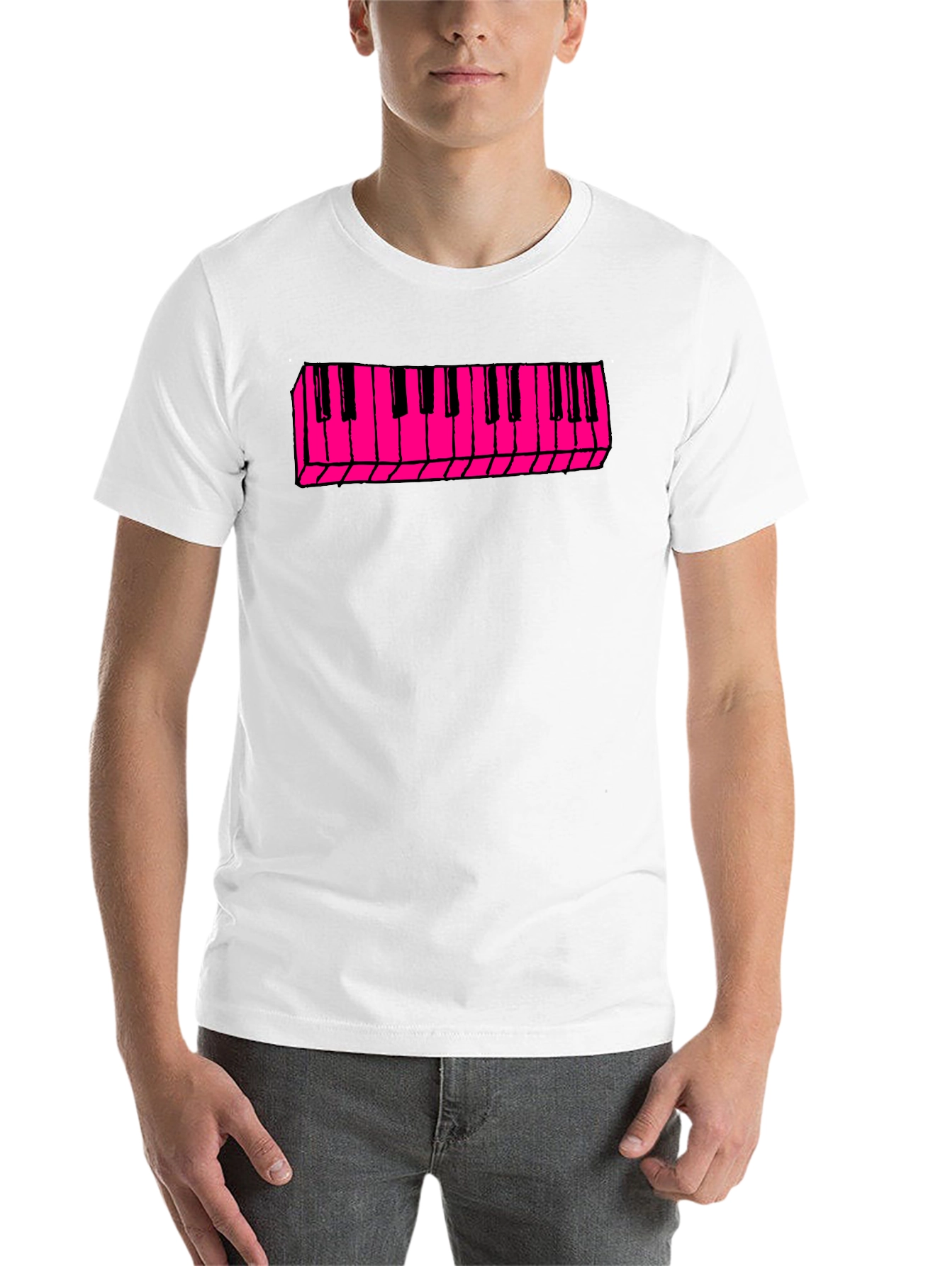 Black Keyboard T-Shirt - Retro Style view 14