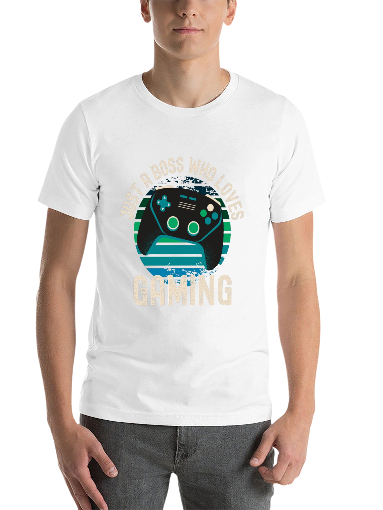 Black Boss Who Loves Gaming T-Shirt - Gamer Gift view 14
