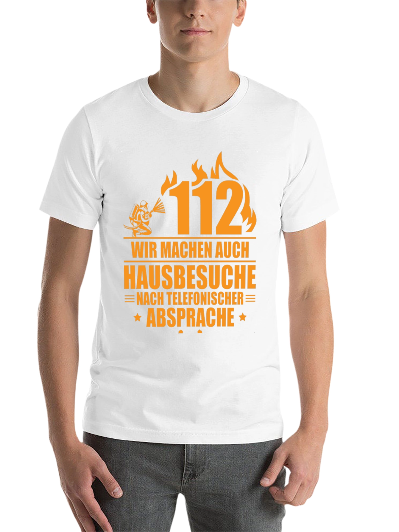 Firefighter T-Shirt - 112 Emergency Services Tee - 14