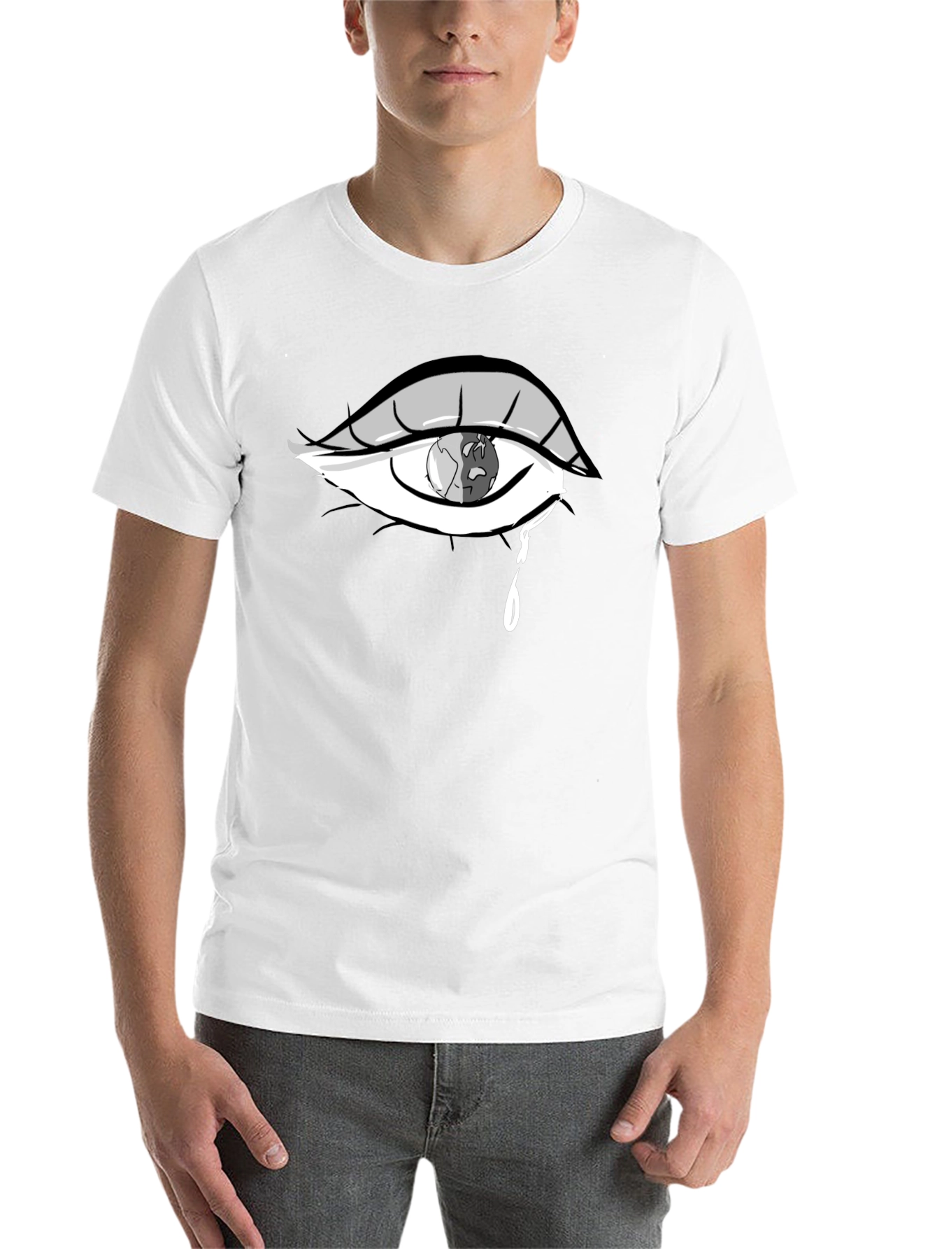 Black Eye Crying Earth T-Shirt view 14