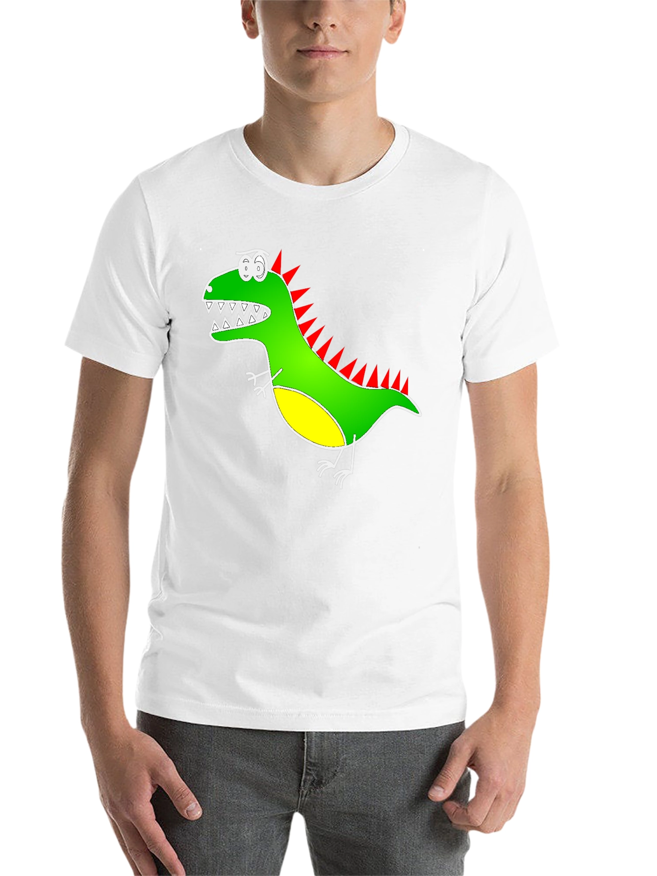 Black Dino Graphic Tee - Quirky & Fun Design view 14